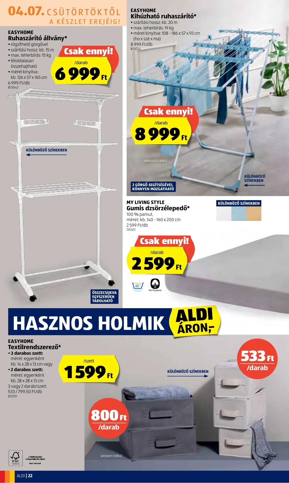 Aldi akciós újság 04.07–04.16 – 22. oldal