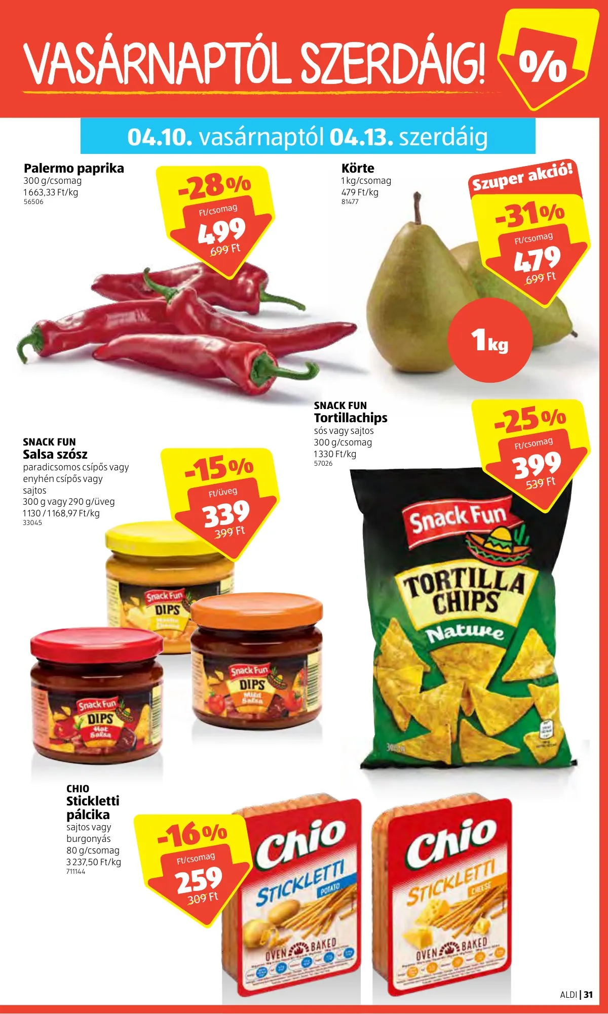 Aldi akciós újság 04.07–04.16 – 31. oldal