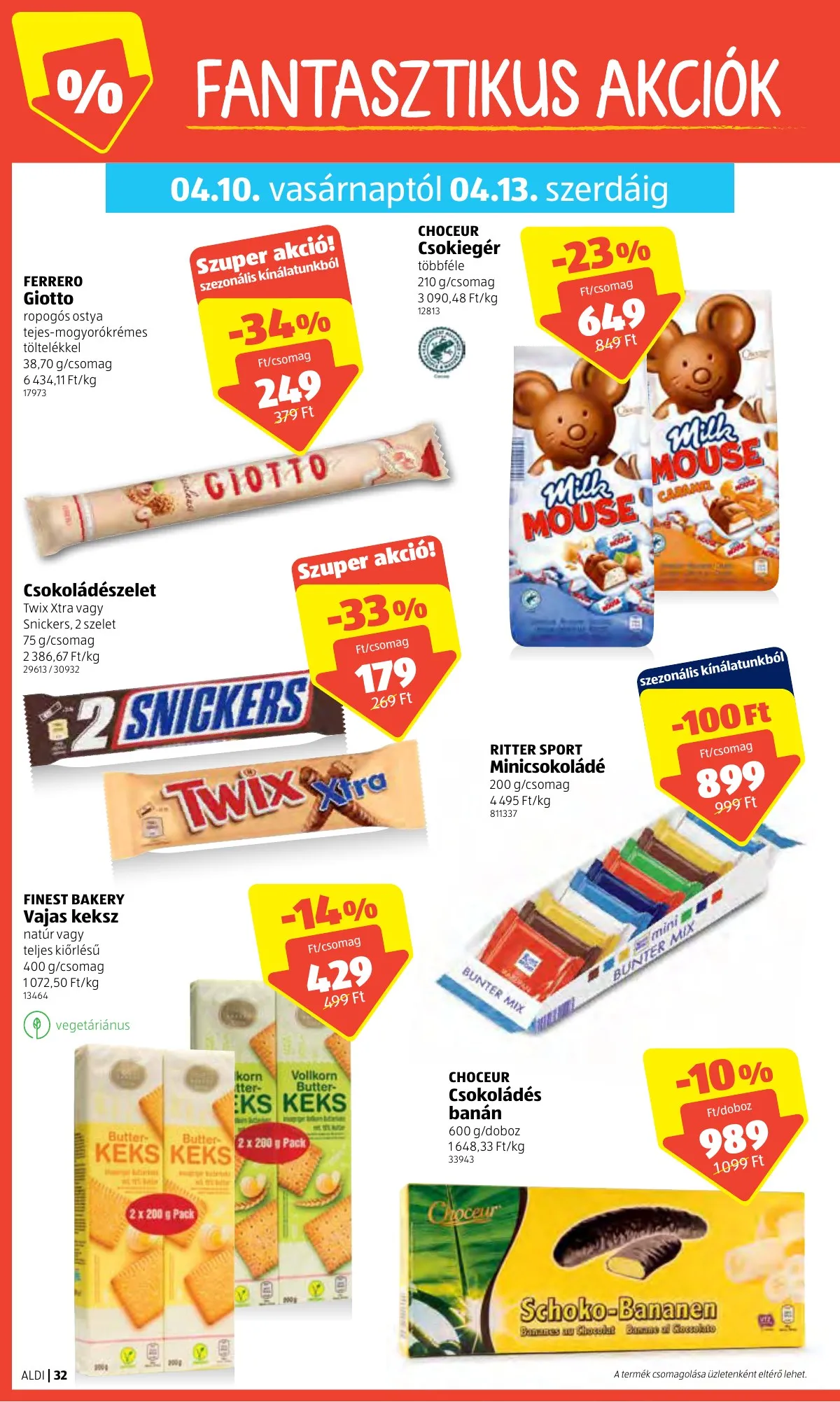 Aldi akciós újság 04.07–04.16 – 32. oldal