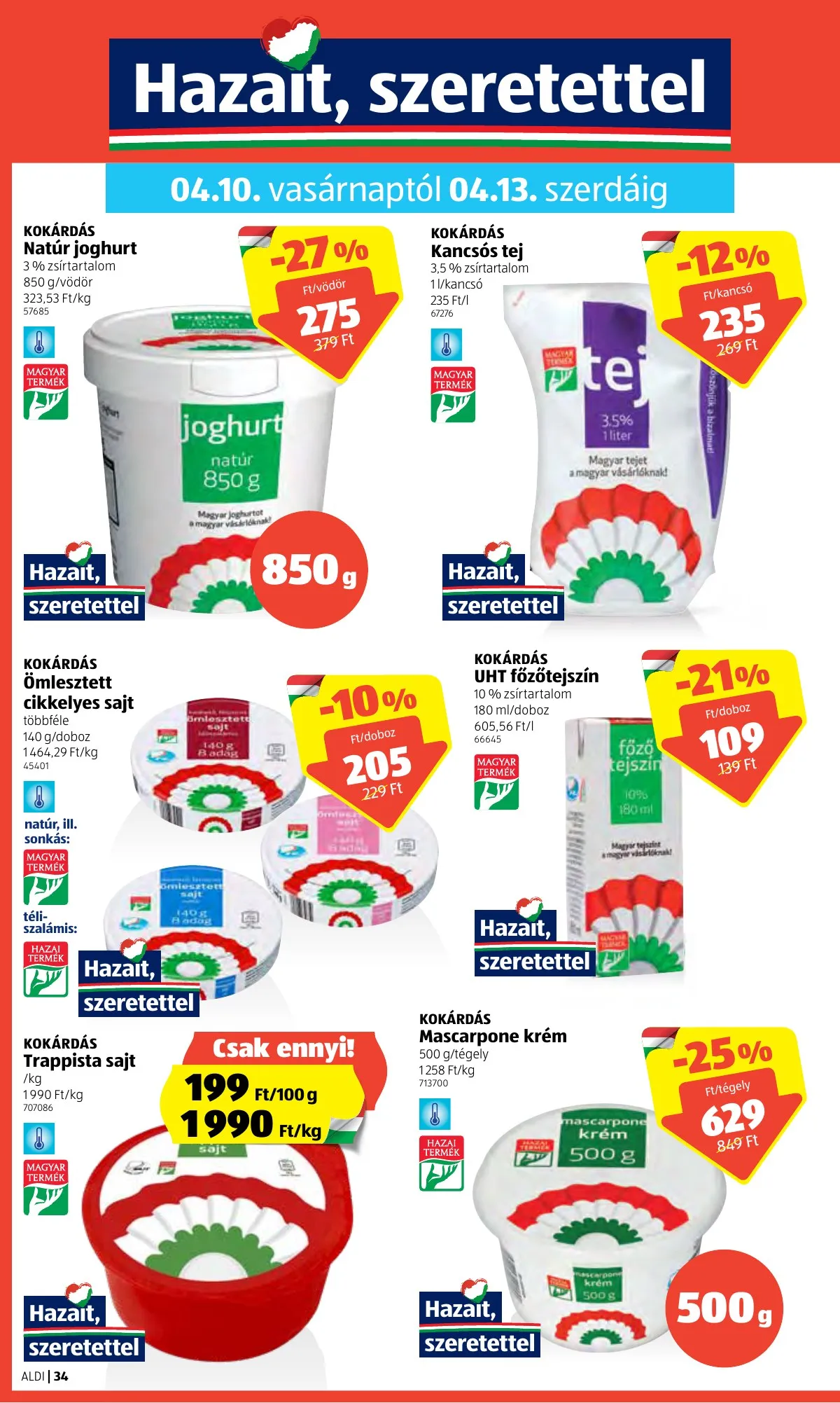Aldi akciós újság 04.07–04.16 – 34. oldal