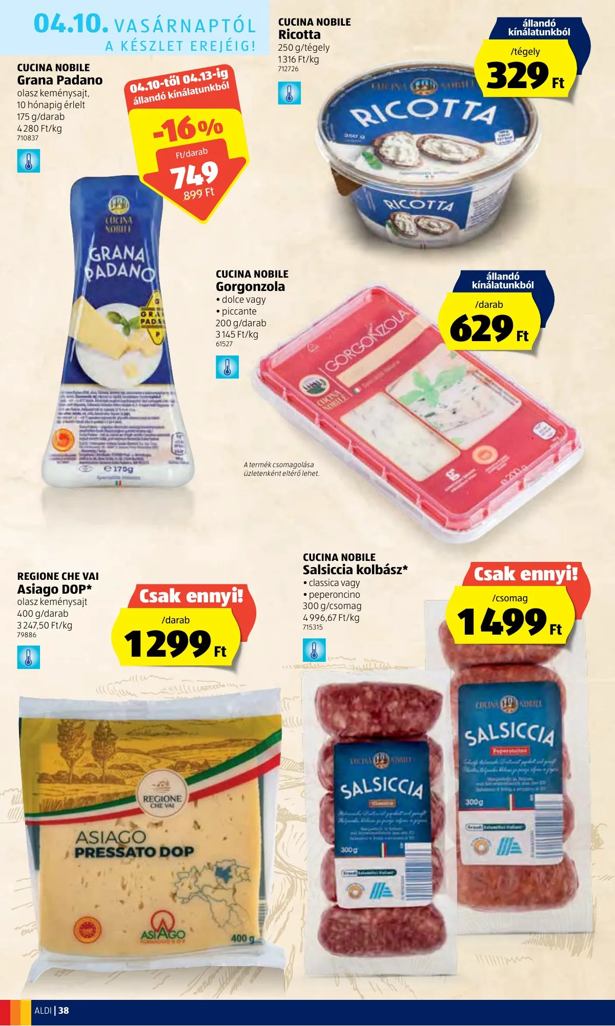 Aldi akciós újság 04.07–04.16 – 38. oldal