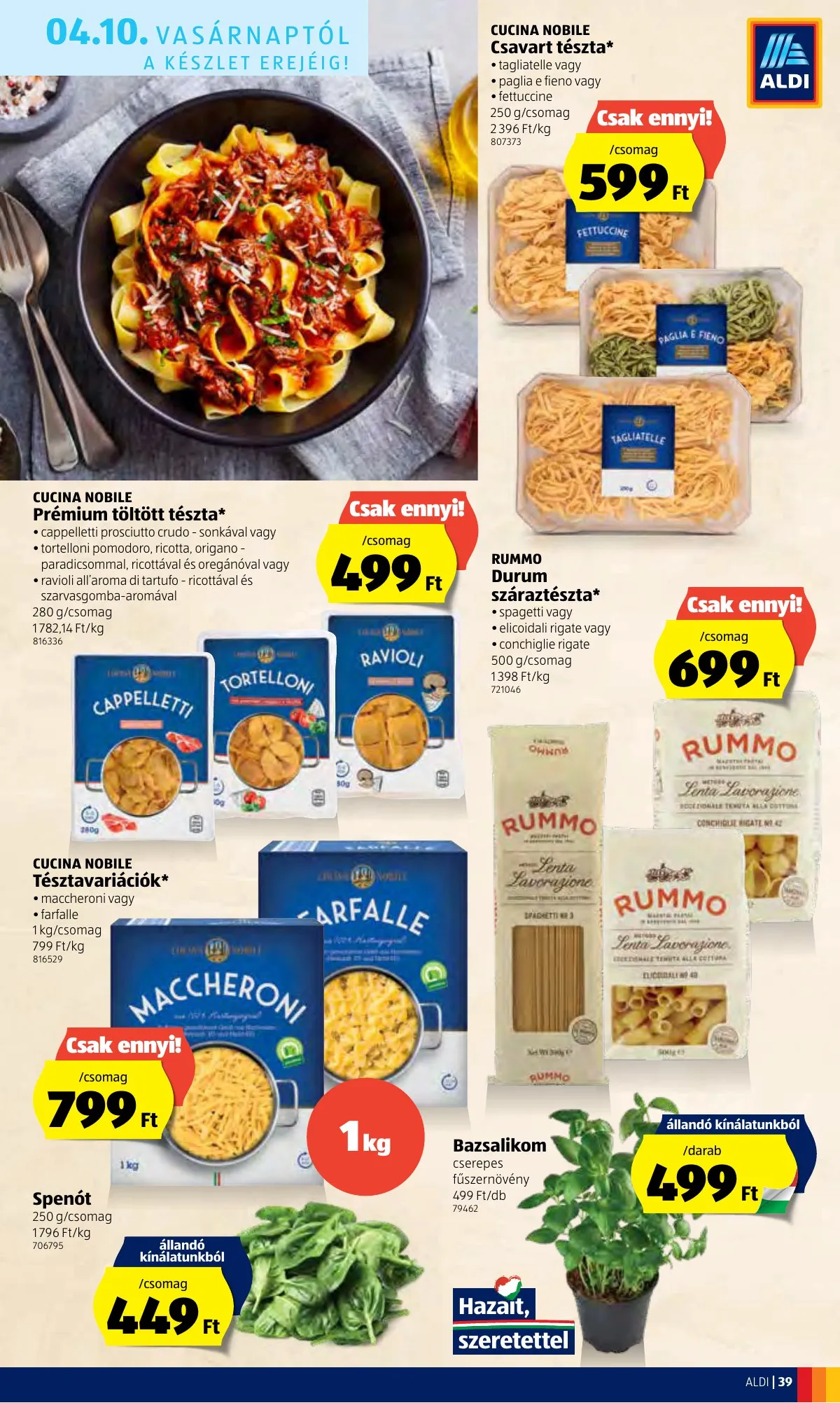 Aldi akciós újság 04.07–04.16 – 39. oldal
