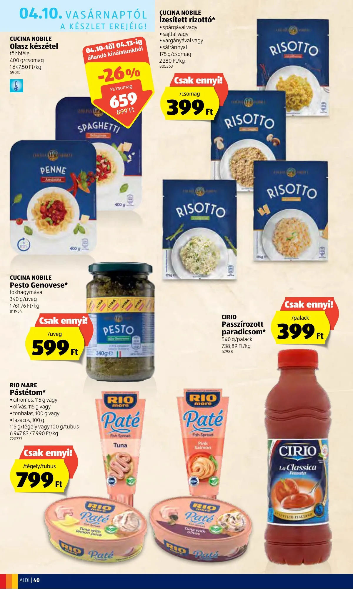 Aldi akciós újság 04.07–04.16 – 40. oldal