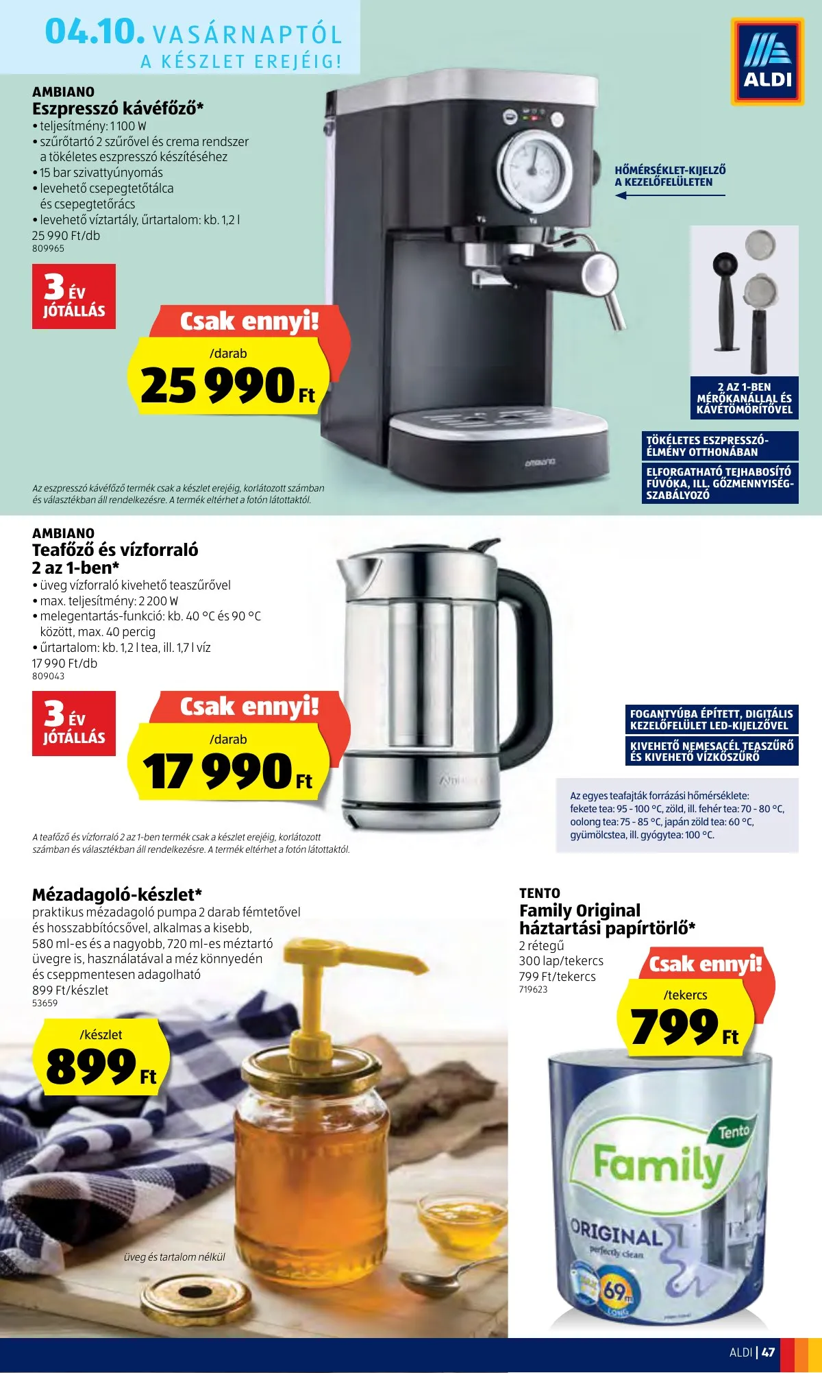 Aldi akciós újság 04.07–04.16 – 47. oldal