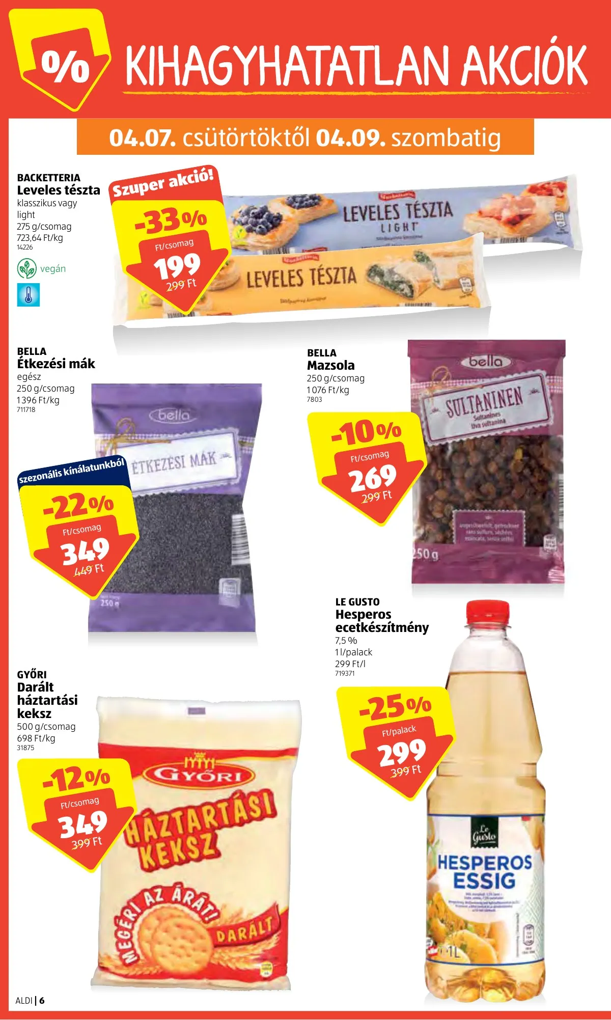 Aldi akciós újság 04.07–04.16 – 6. oldal