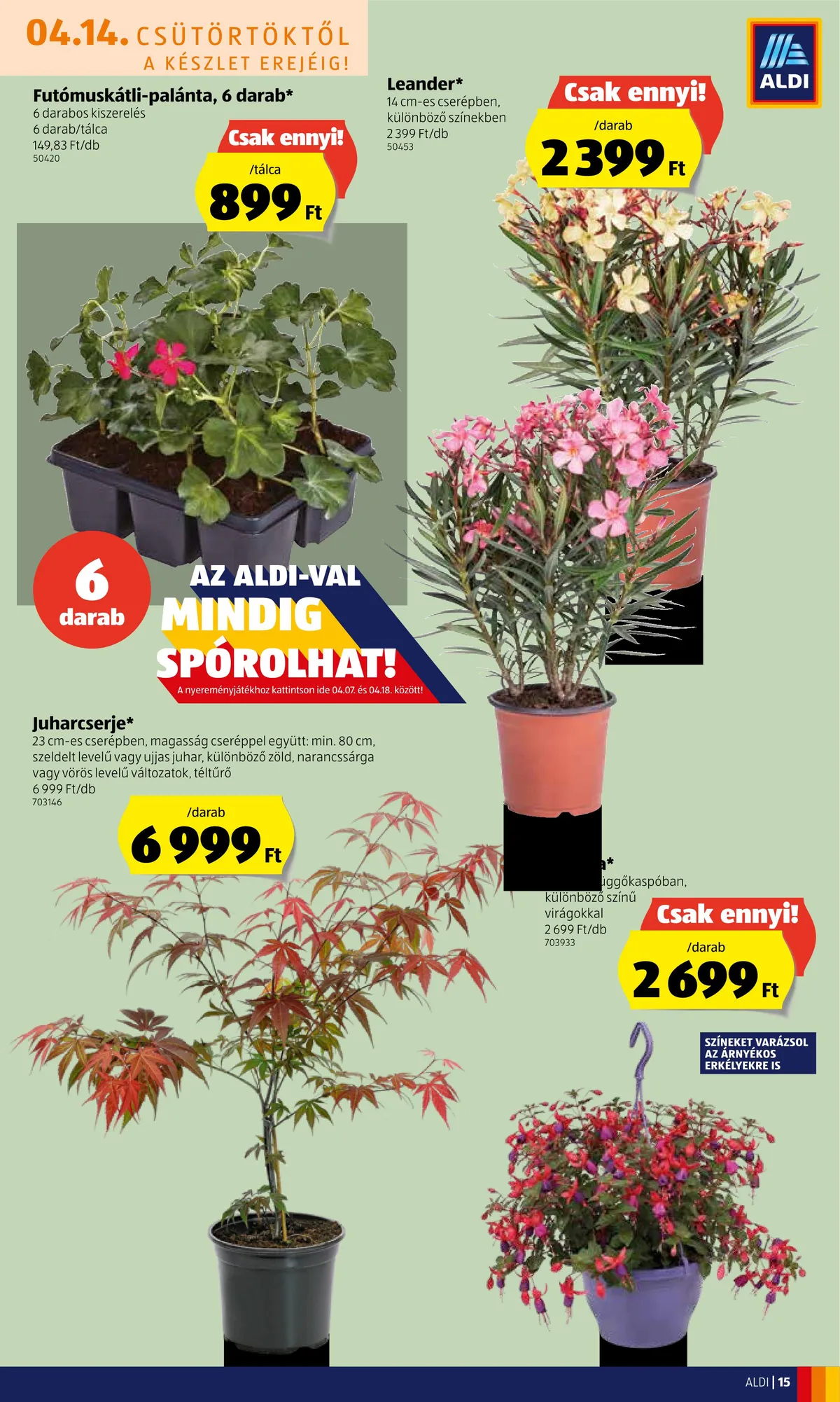 Aldi akciós újság 04.14–04.20 – 15. oldal
