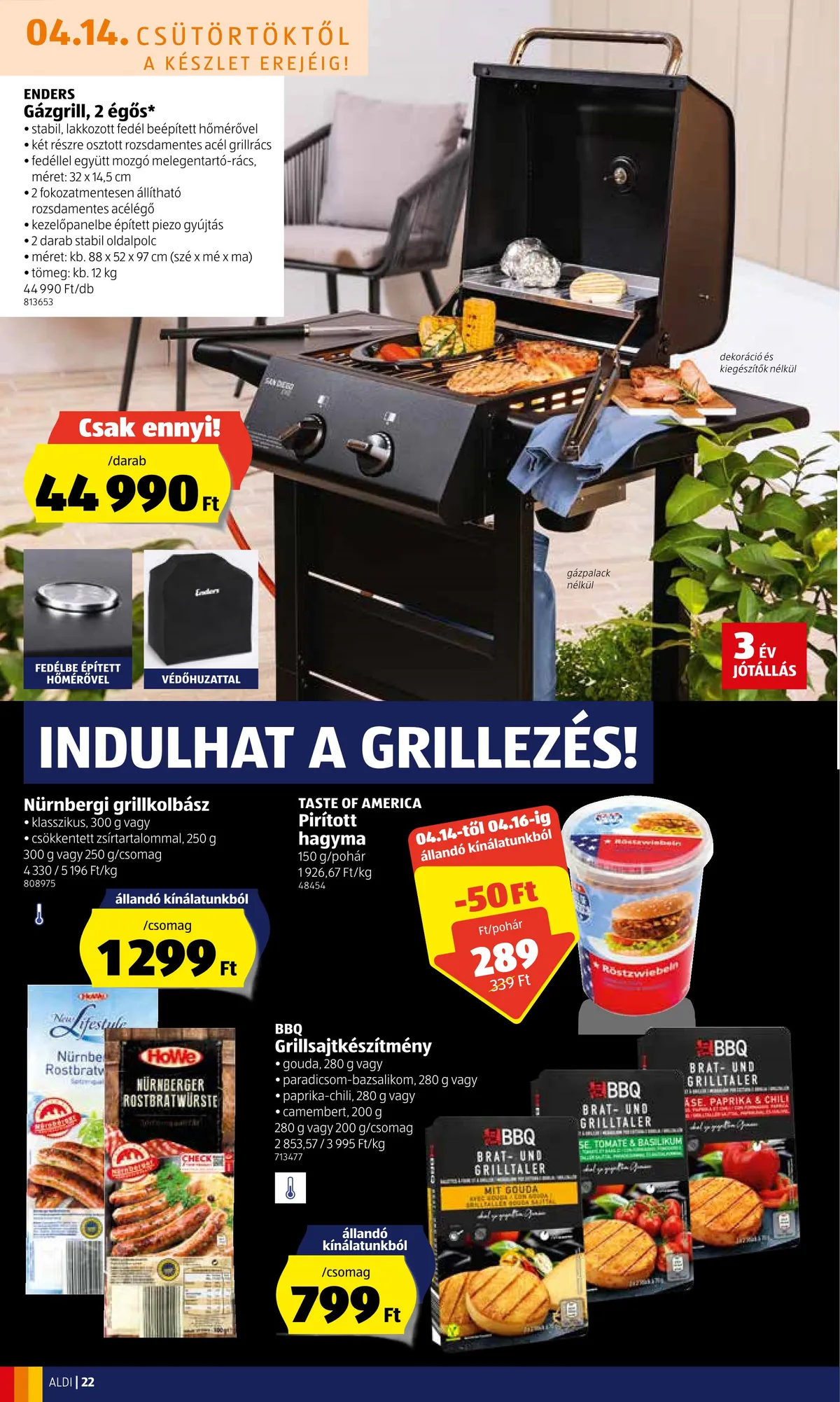 Aldi akciós újság 04.14–04.20 – 22. oldal