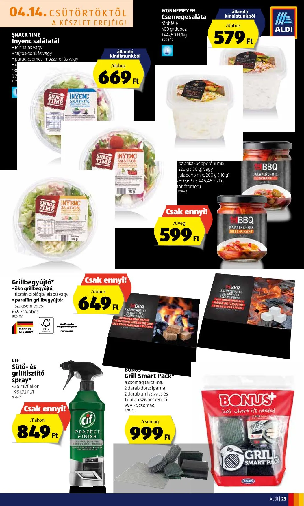 Aldi akciós újság 04.14–04.20 – 23. oldal