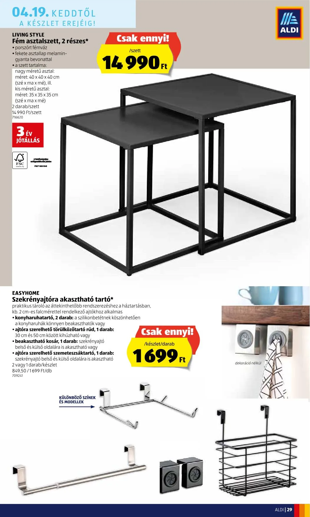 Aldi akciós újság 04.14–04.20 – 29. oldal