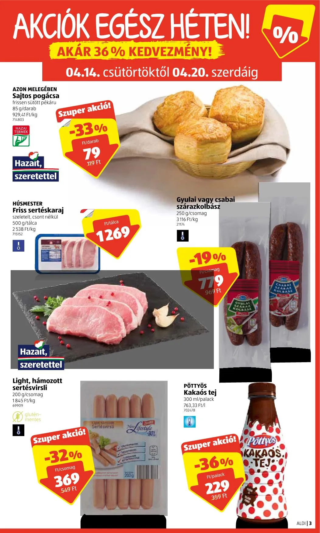 Aldi akciós újság 04.14–04.20 – 3. oldal