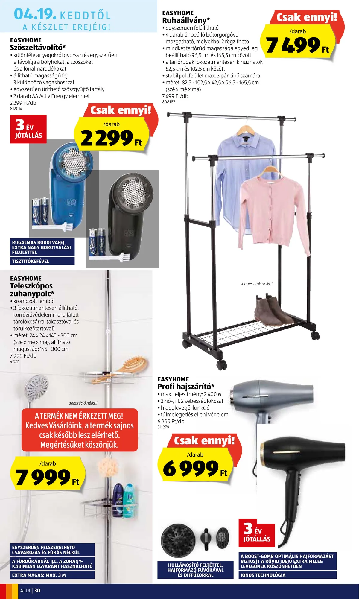 Aldi akciós újság 04.14–04.20 – 30. oldal