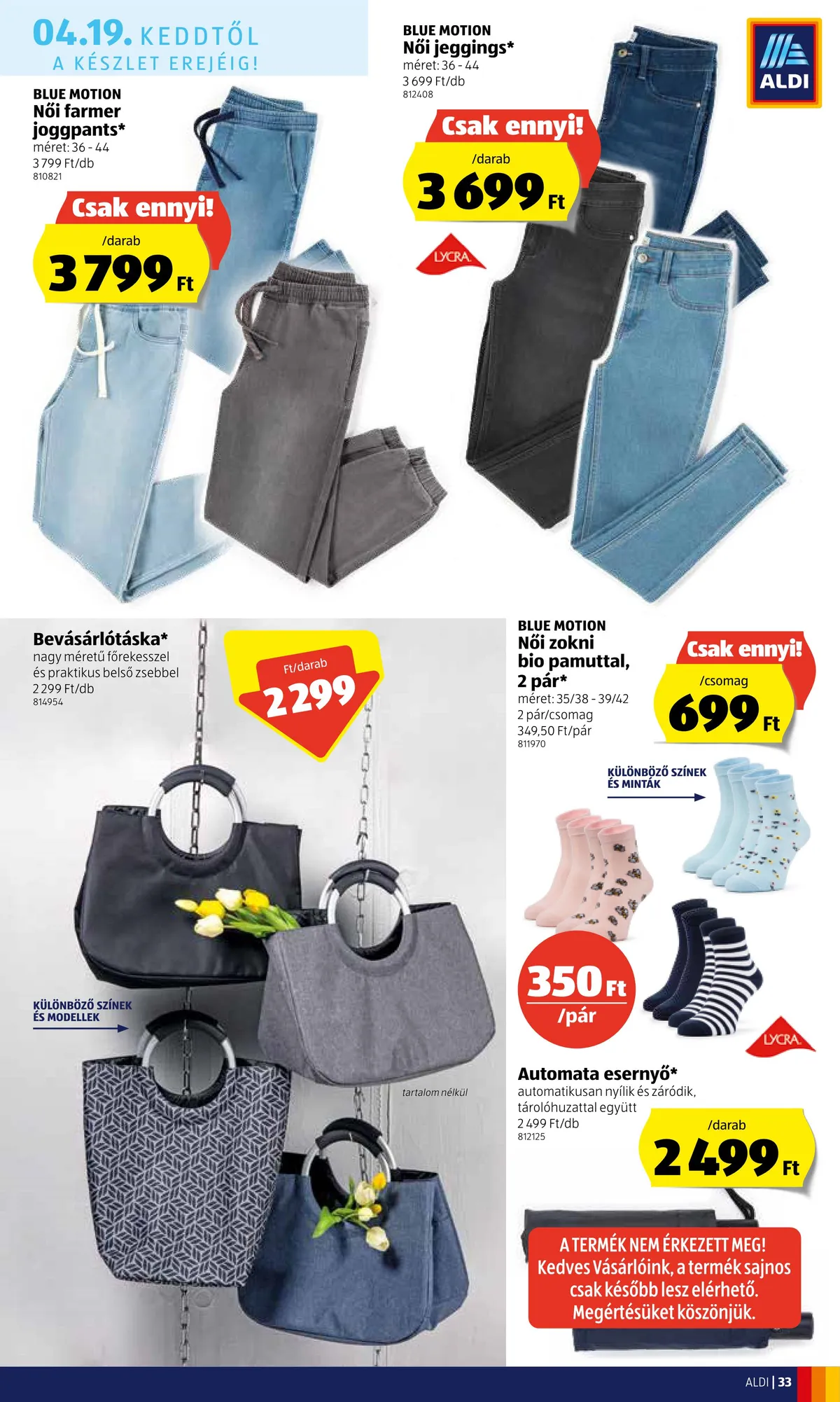 Aldi akciós újság 04.14–04.20 – 33. oldal