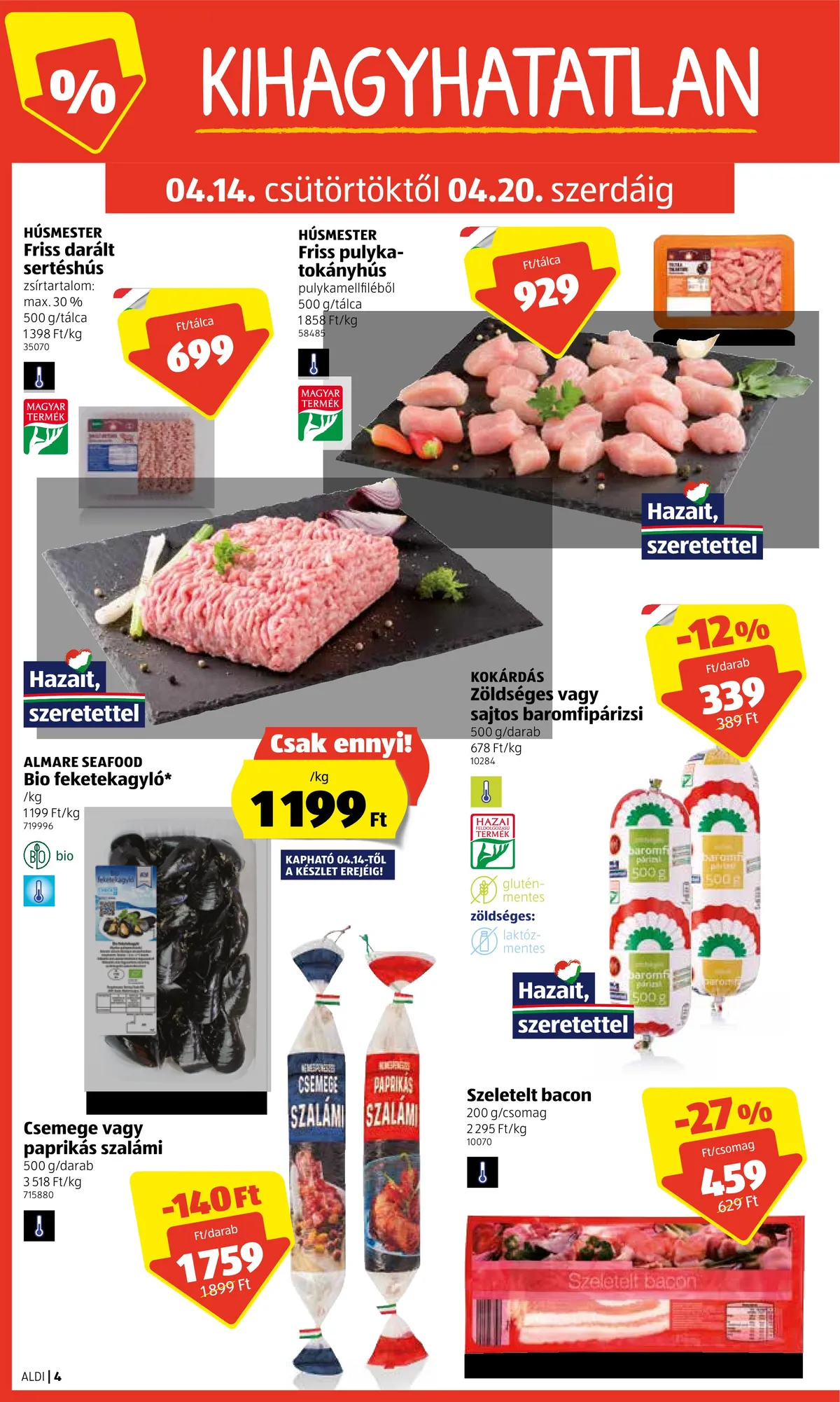 Aldi akciós újság 04.14–04.20 – 4. oldal