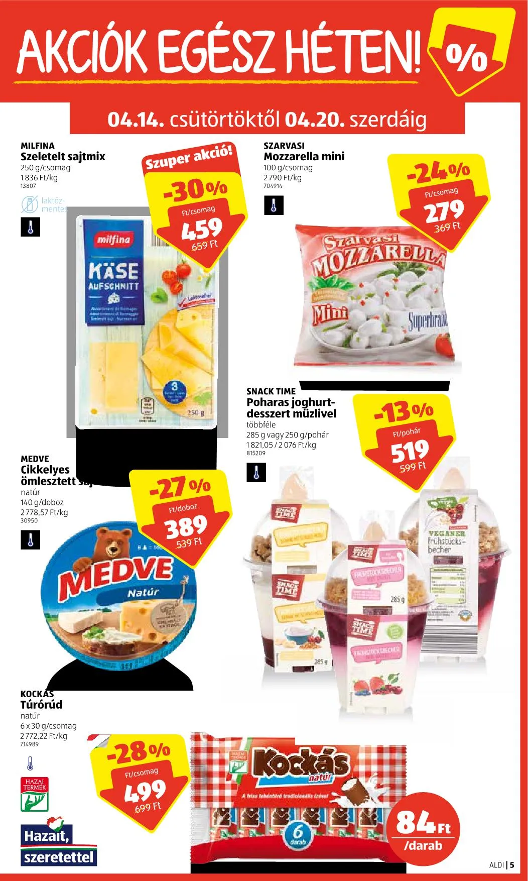 Aldi akciós újság 04.14–04.20 – 5. oldal