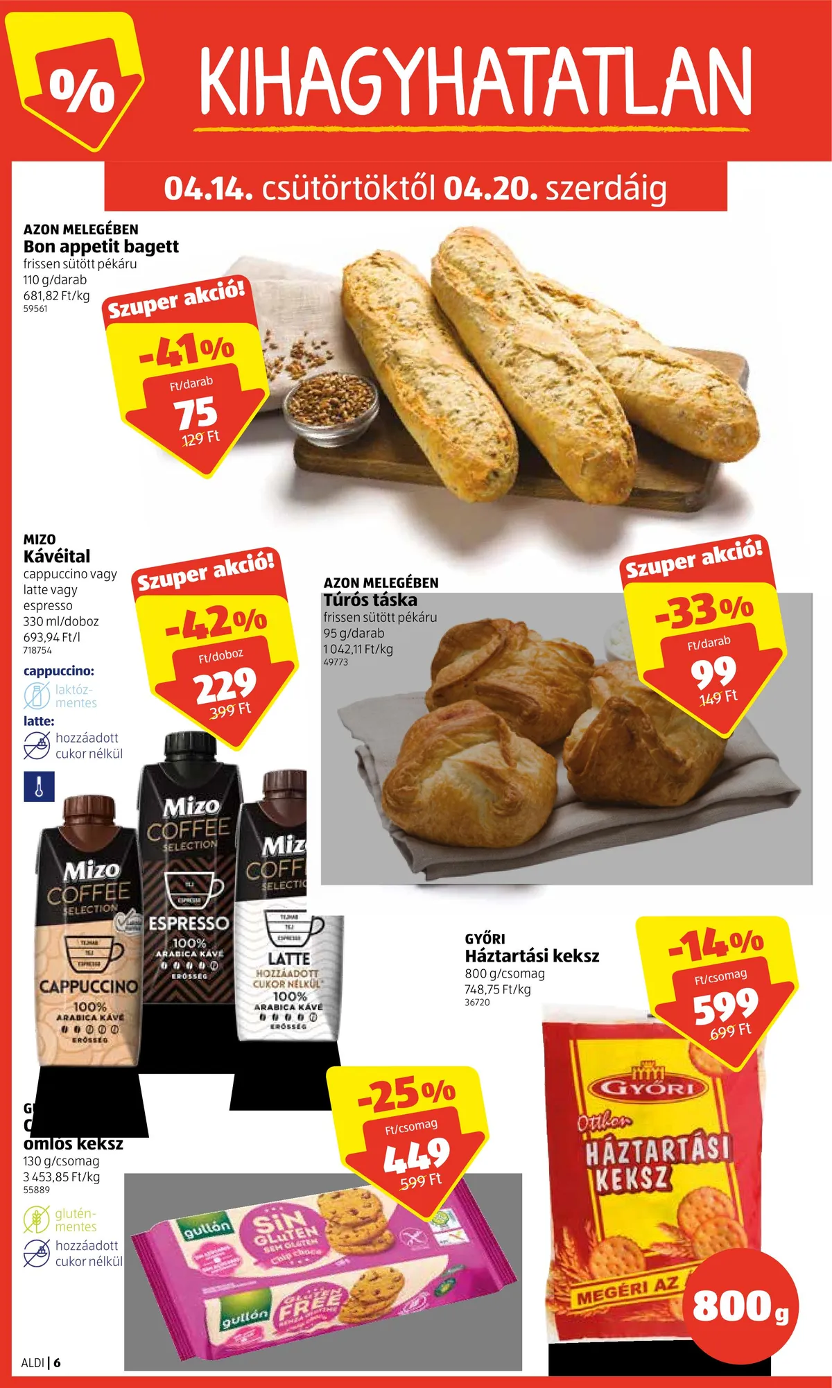 Aldi akciós újság 04.14–04.20 – 6. oldal