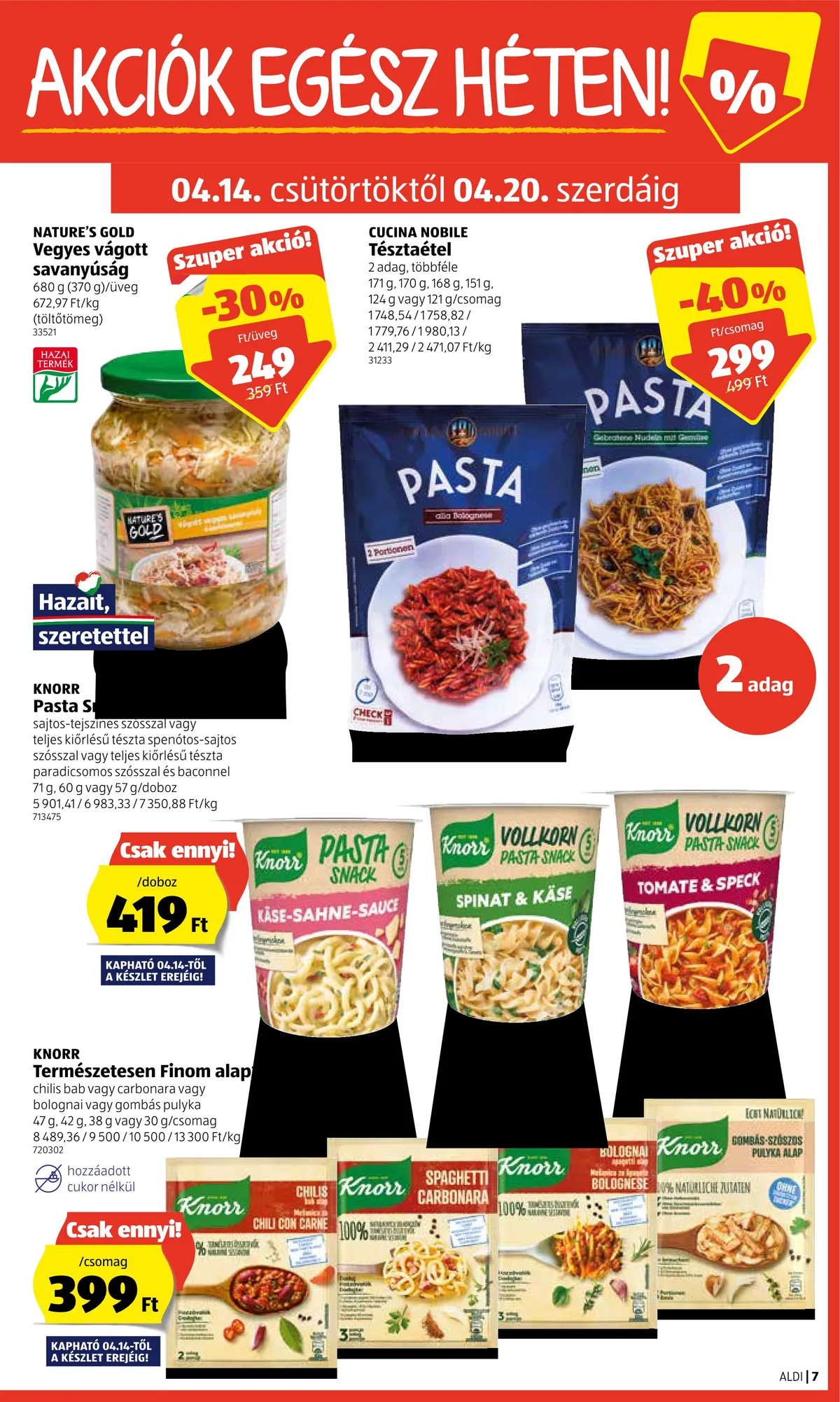 Aldi akciós újság 04.14–04.20 – 7. oldal