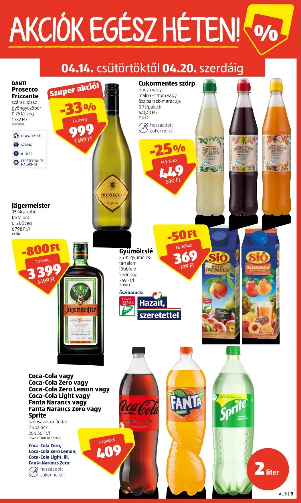 Aldi akciós újság 04.14–04.20 – 9. oldal