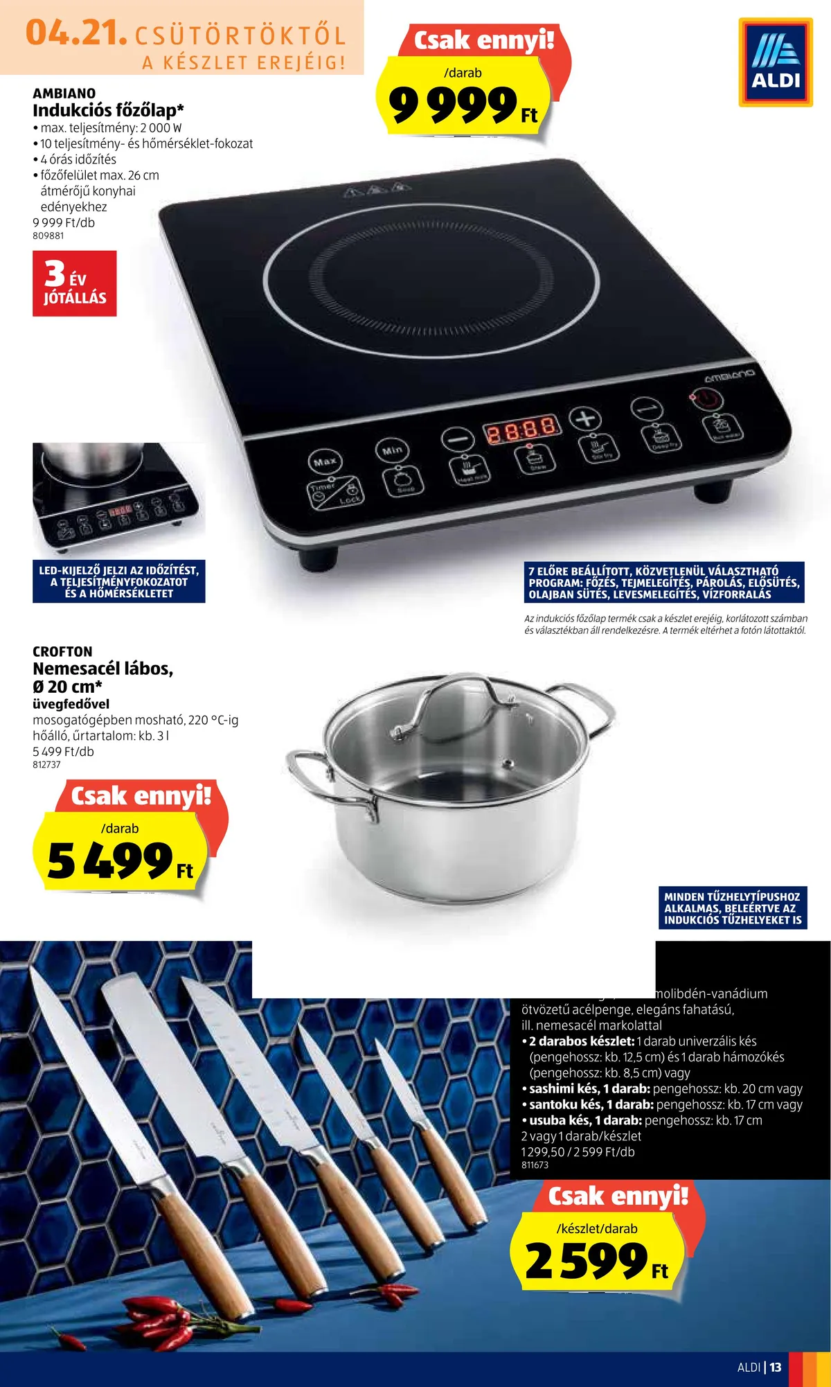 Aldi akciós újság 04.21–04.27 – 13. oldal