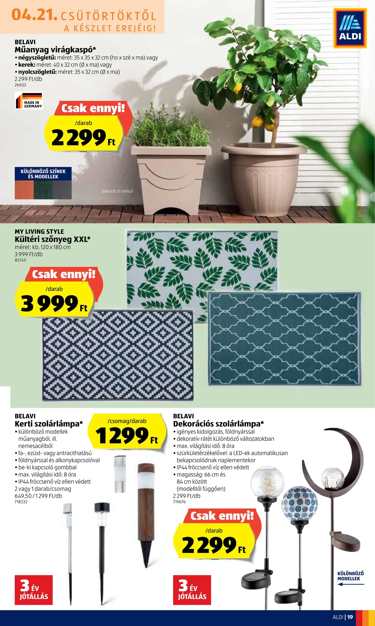 Aldi akciós újság 04.21–04.27 – 19. oldal