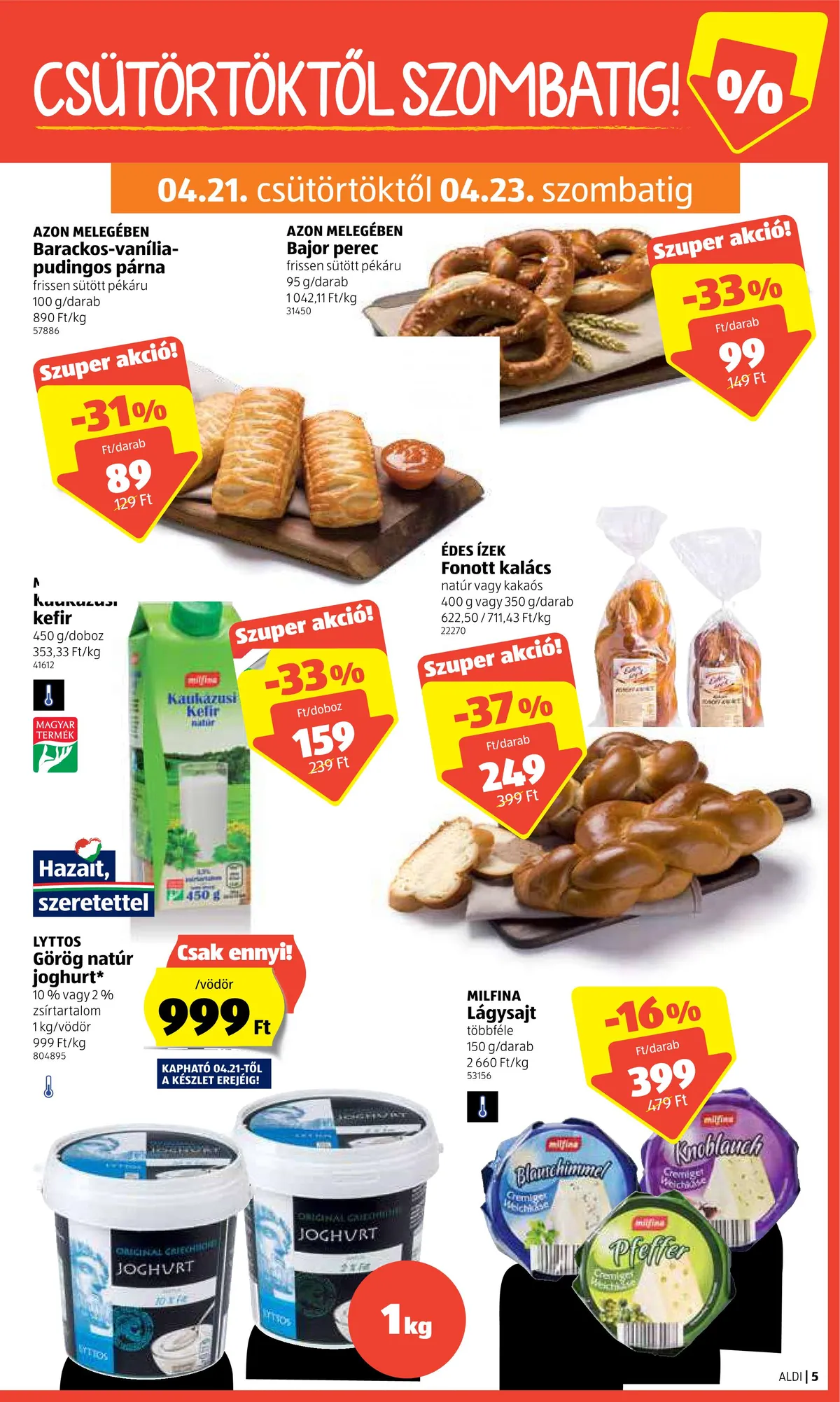 Aldi akciós újság 04.21–04.27 – 5. oldal