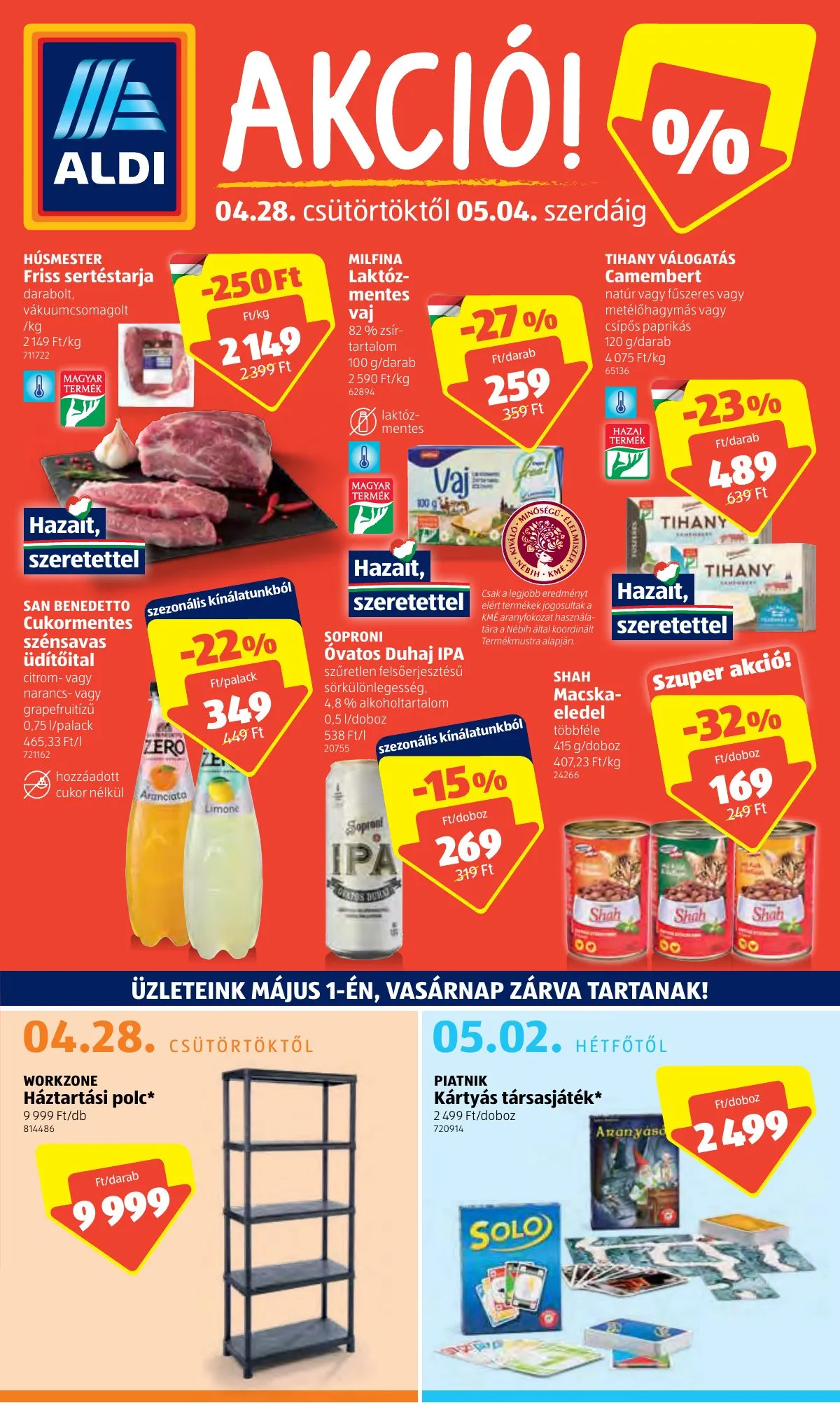 Aldi akciós újság 04.28–05.04