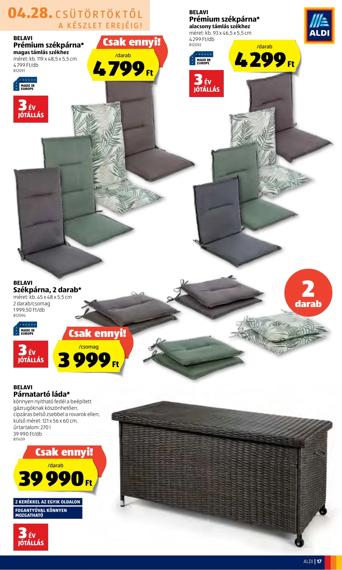 Aldi akciós újság 04.28–05.04 – 17. oldal