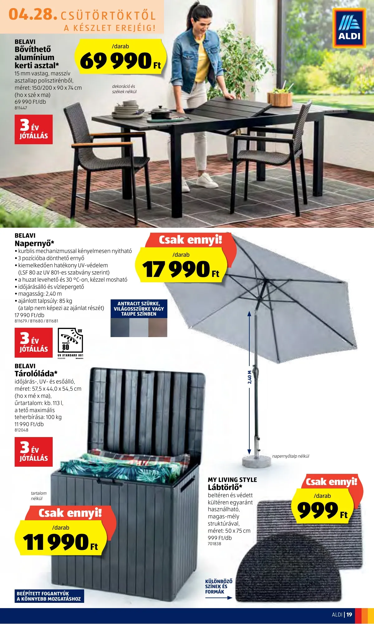 Aldi akciós újság 04.28–05.04 – 19. oldal