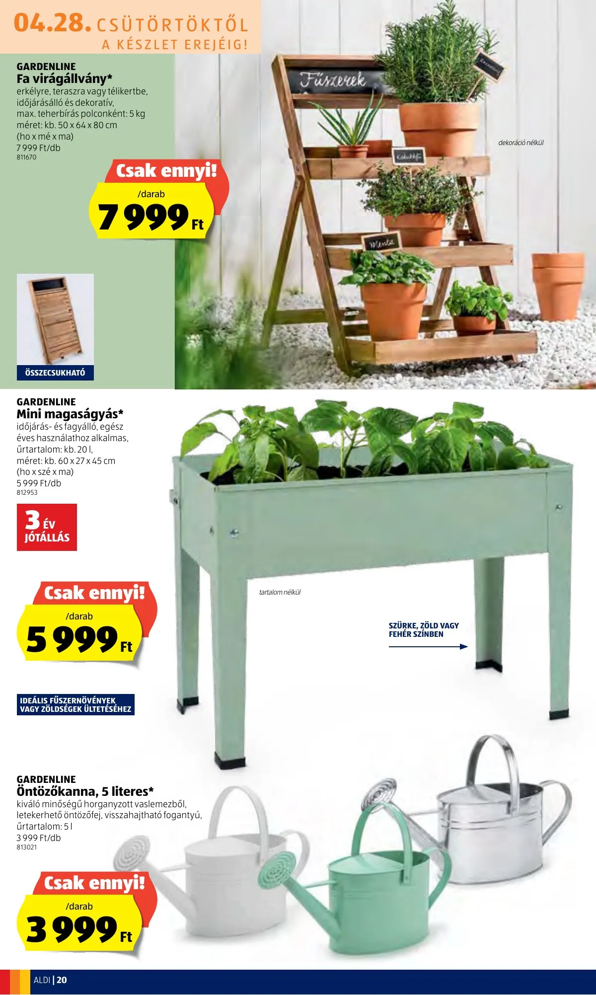 Aldi akciós újság 04.28–05.04 – 20. oldal