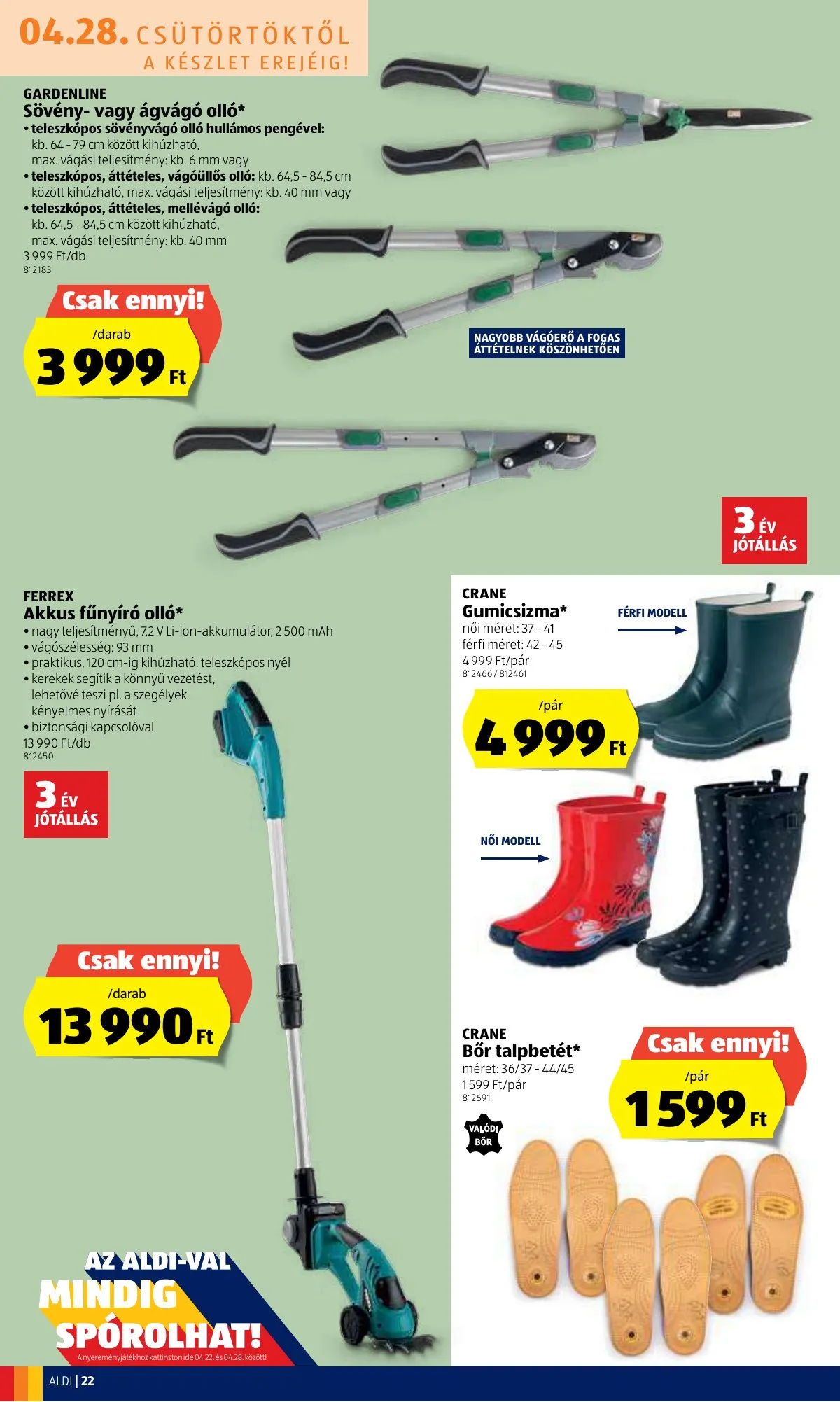 Aldi akciós újság 04.28–05.04 – 22. oldal