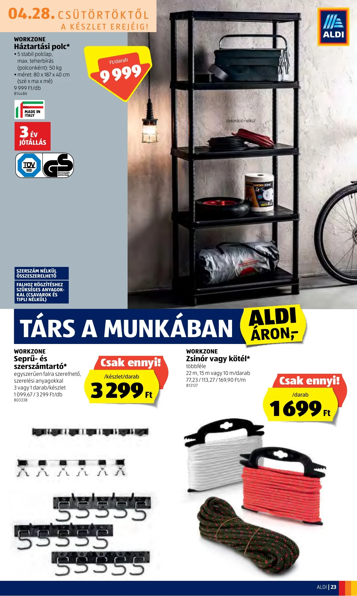 Aldi akciós újság 04.28–05.04 – 23. oldal