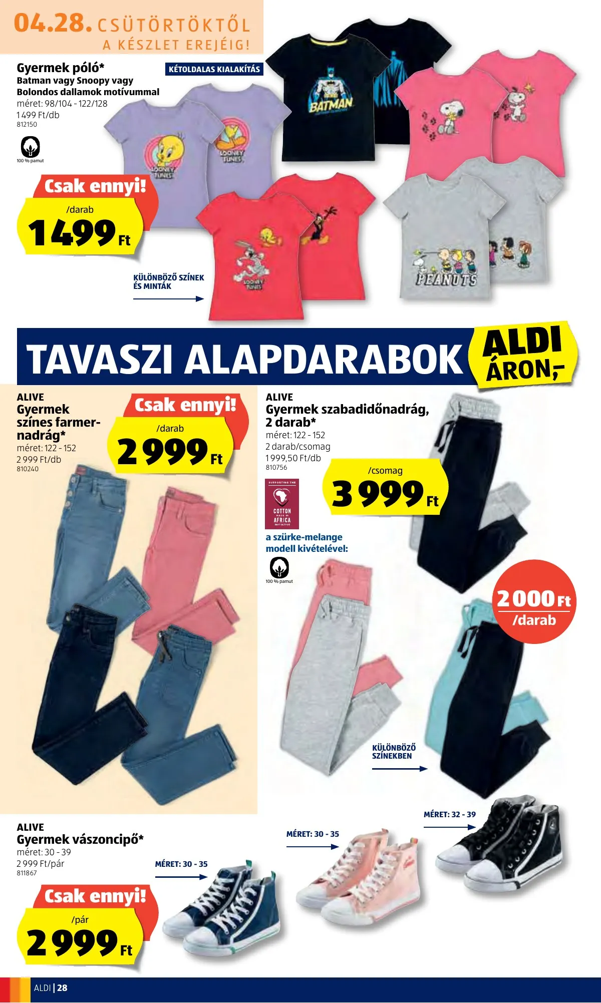 Aldi akciós újság 04.28–05.04 – 28. oldal