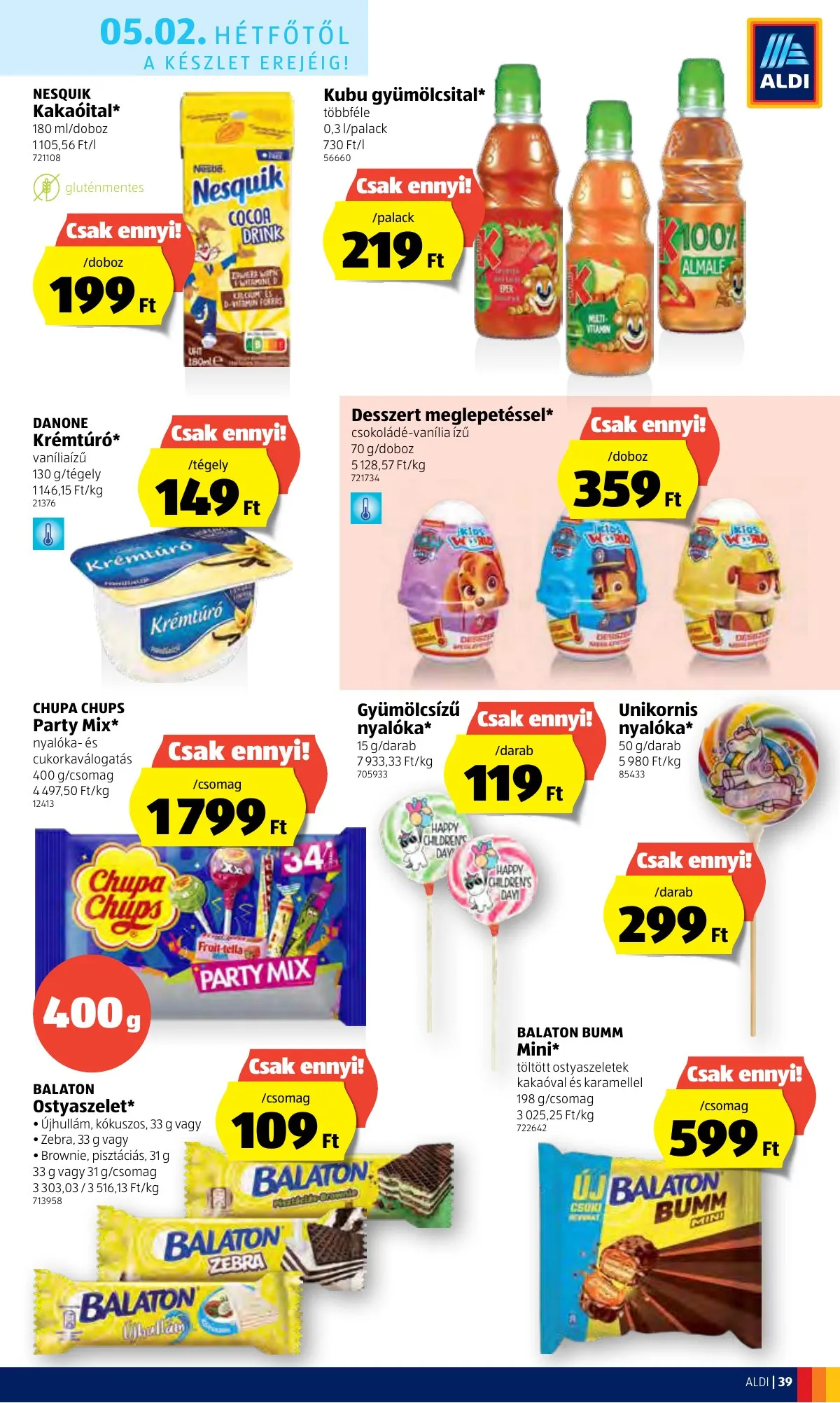 Aldi akciós újság 04.28–05.04 – 39. oldal