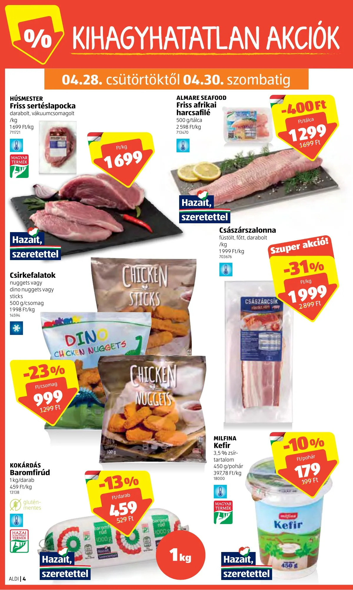 Aldi akciós újság 04.28–05.04 – 4. oldal