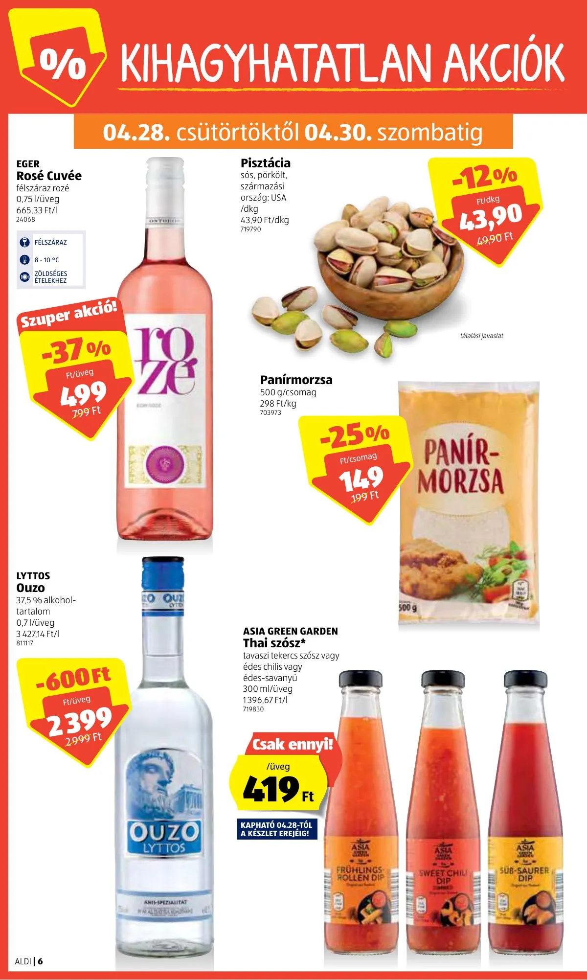 Aldi akciós újság 04.28–05.04 – 6. oldal