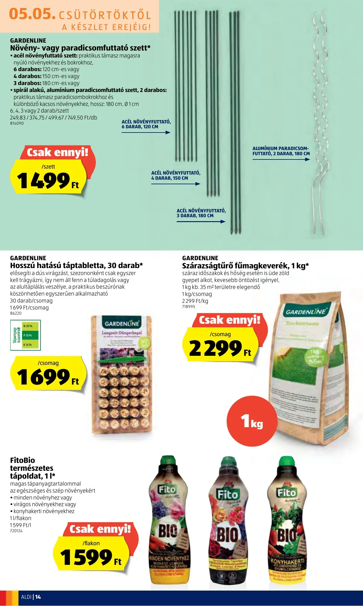 Aldi akciós újság 05.05–05.11 – 14. oldal