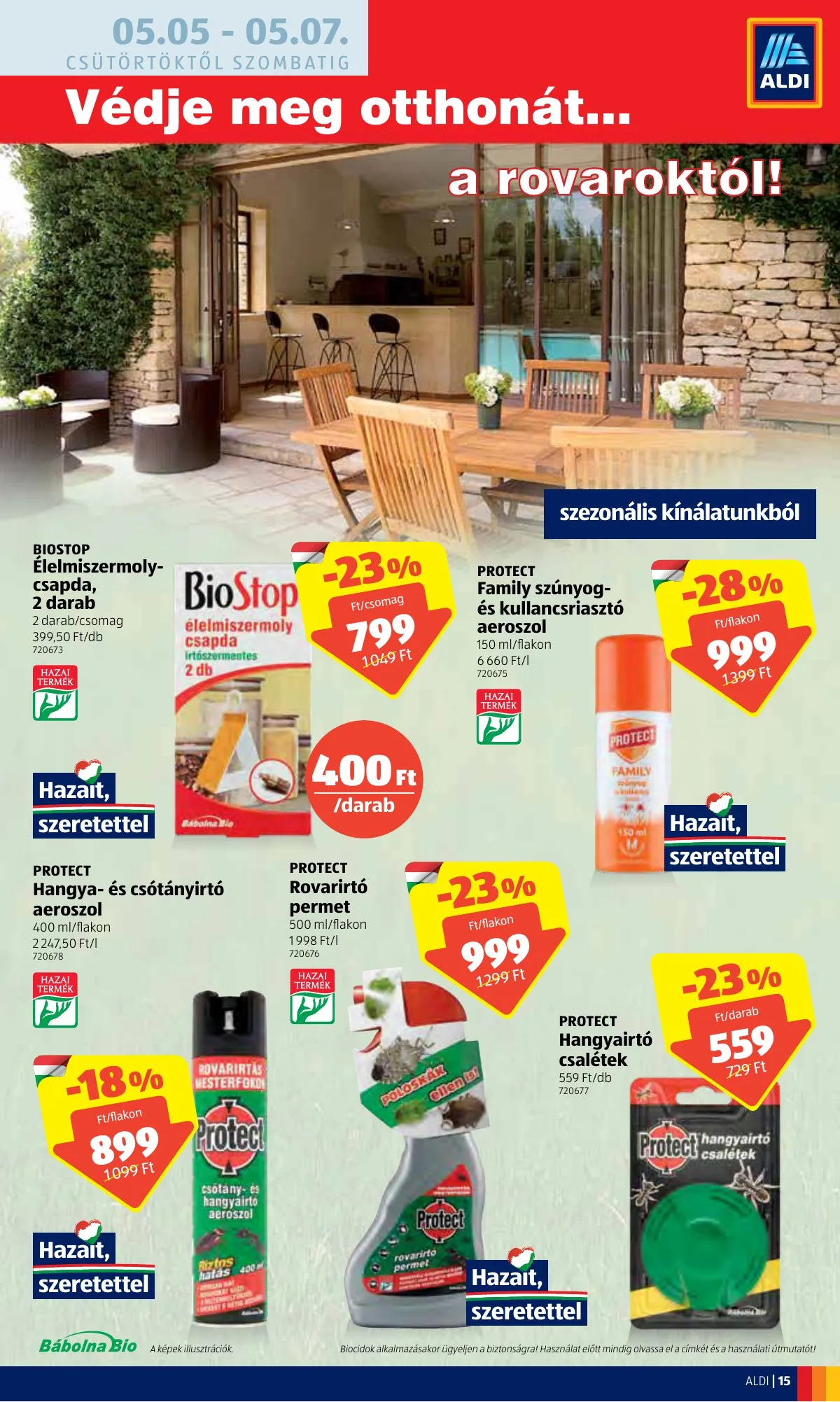 Aldi akciós újság 05.05–05.11 – 15. oldal