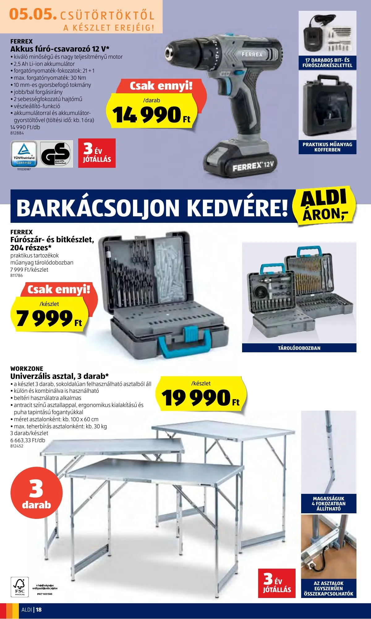 Aldi akciós újság 05.05–05.11 – 18. oldal
