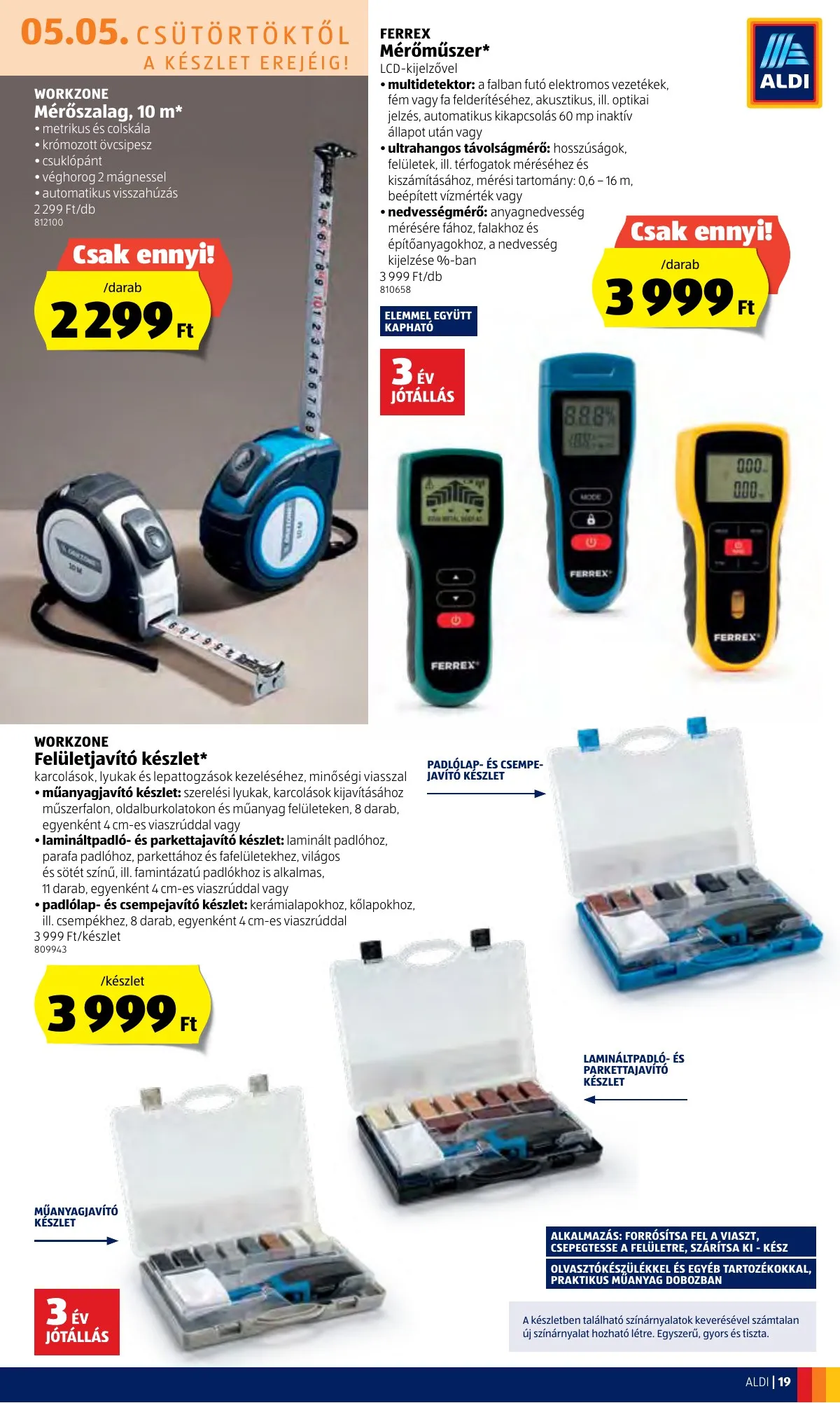Aldi akciós újság 05.05–05.11 – 19. oldal