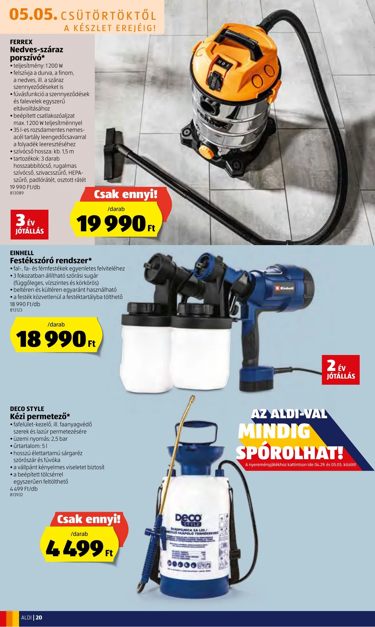 Aldi akciós újság 05.05–05.11 – 20. oldal