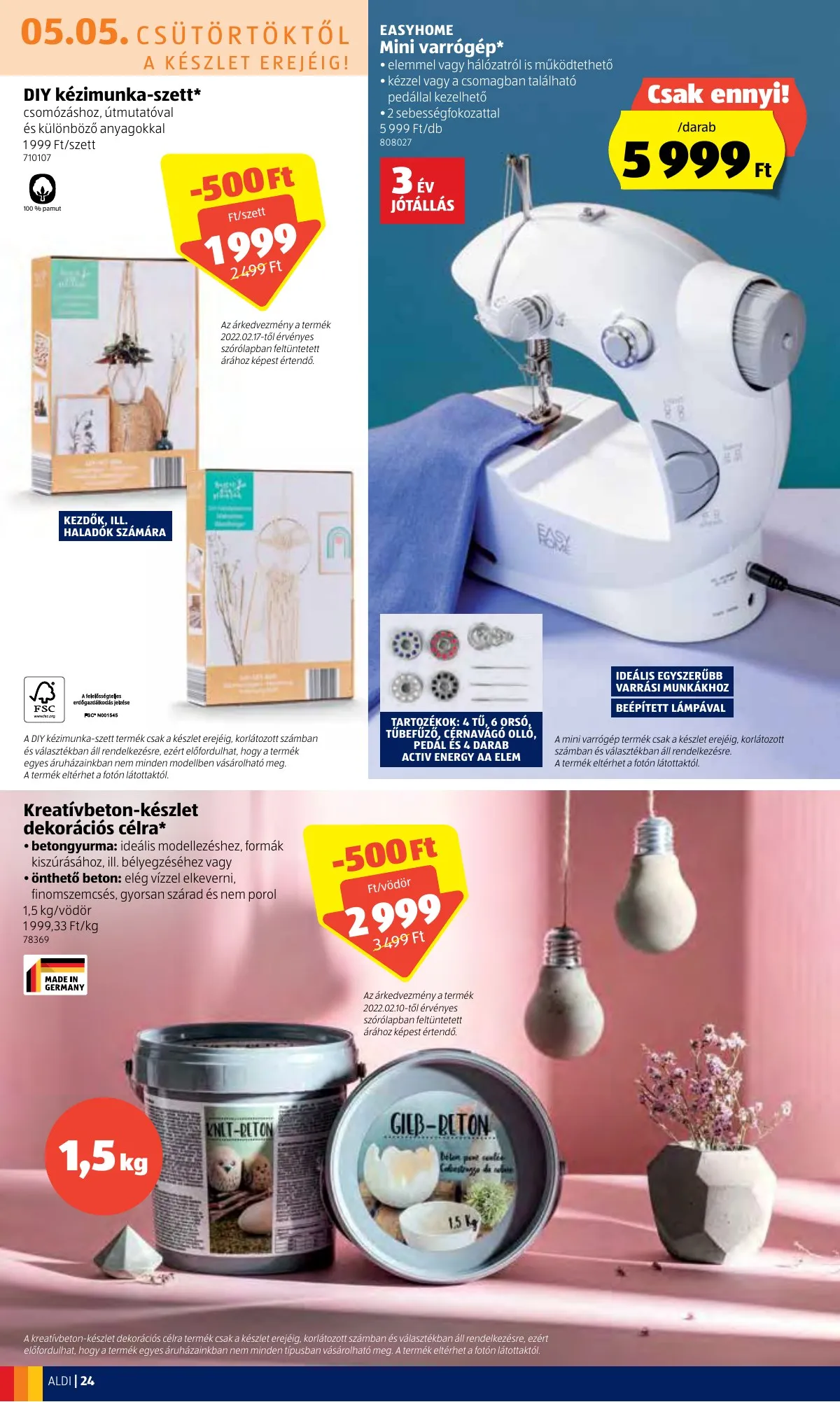 Aldi akciós újság 05.05–05.11 – 24. oldal
