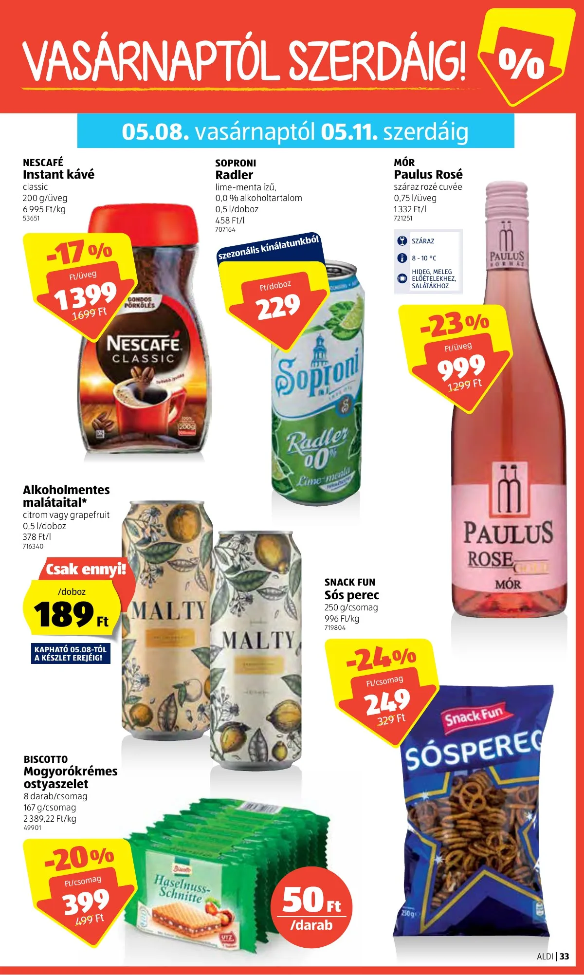 Aldi akciós újság 05.05–05.11 – 33. oldal