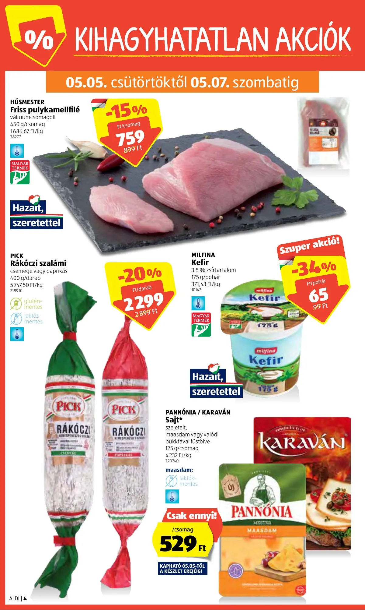 Aldi akciós újság 05.05–05.11 – 4. oldal