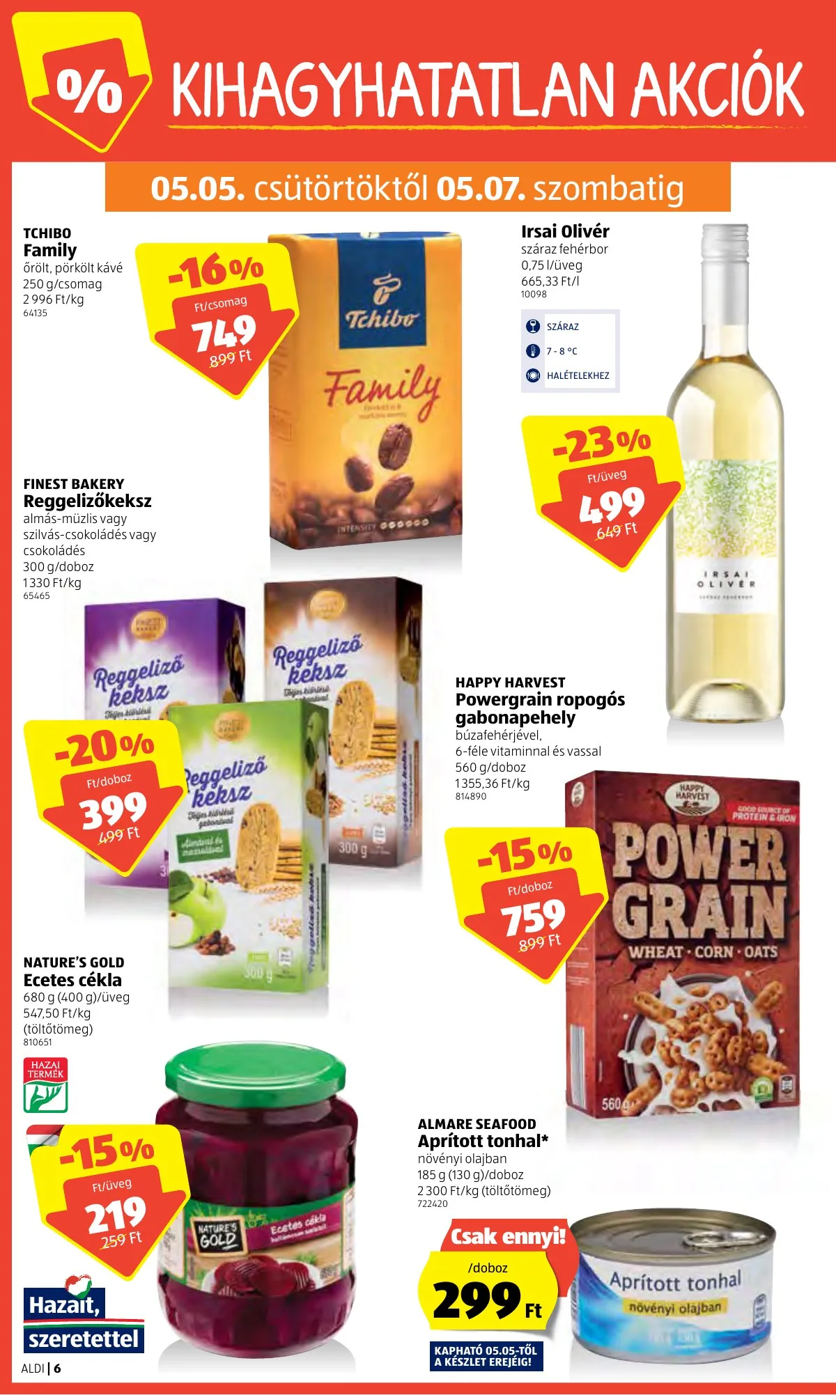 Aldi akciós újság 05.05–05.11 – 6. oldal