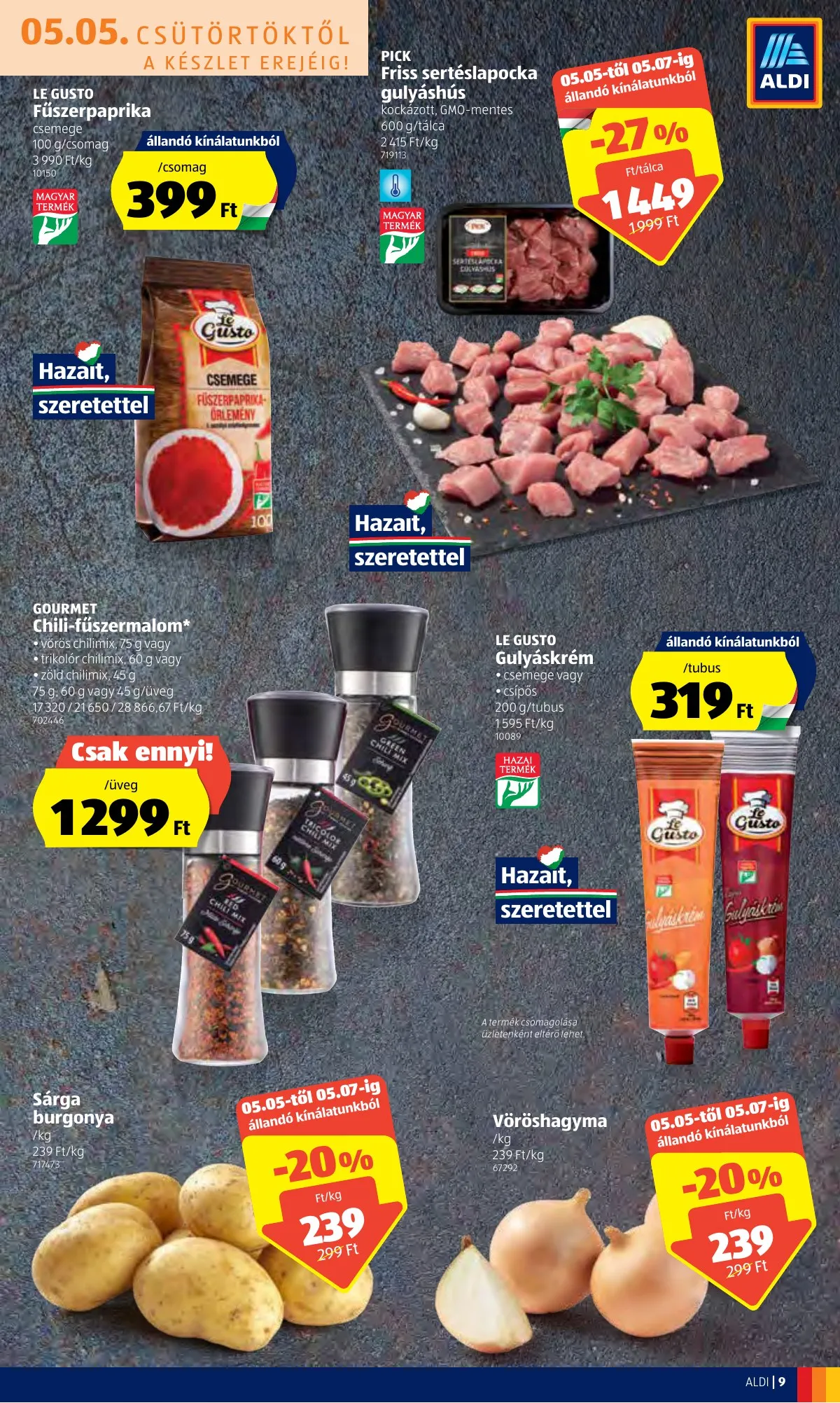 Aldi akciós újság 05.05–05.11 – 9. oldal