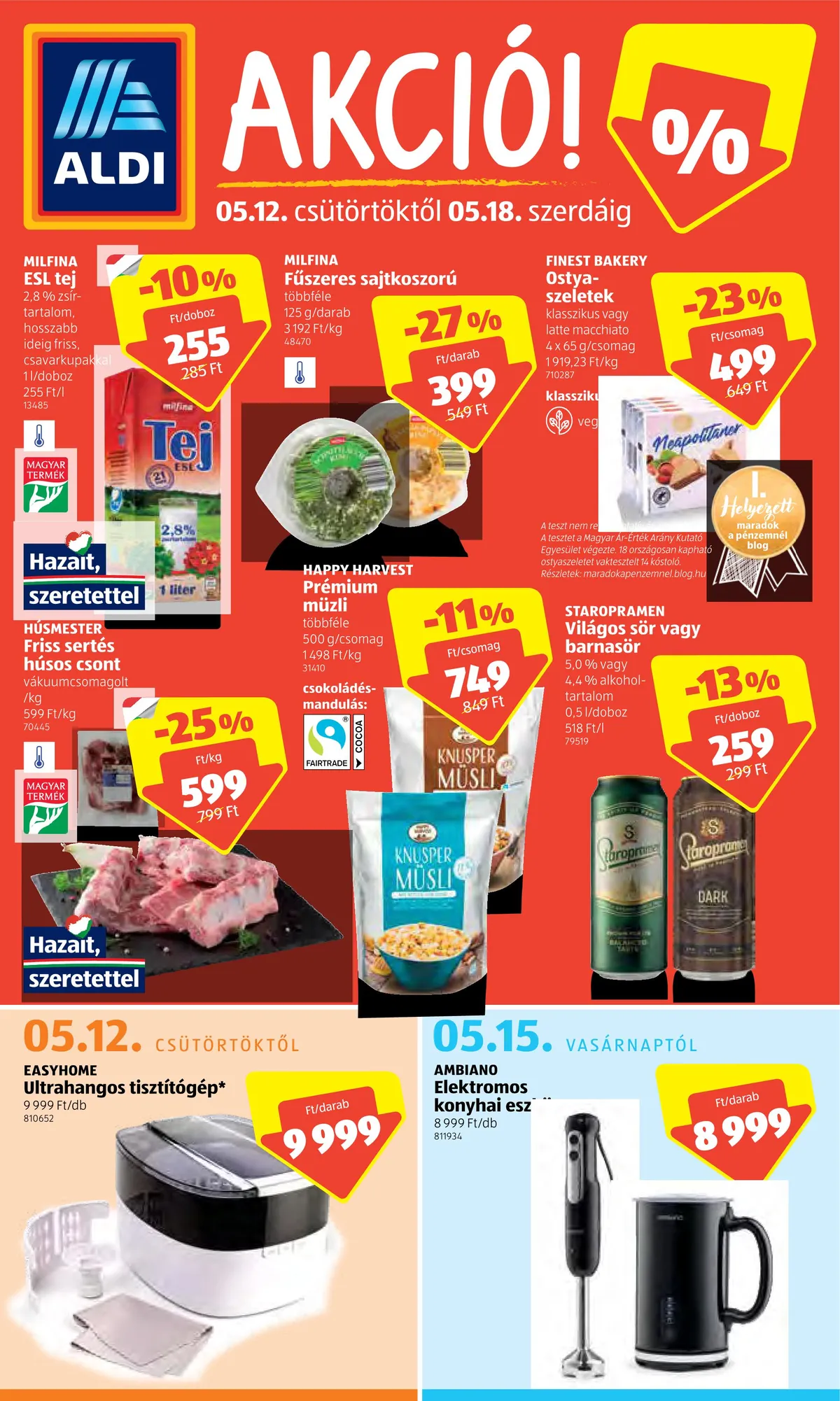 Aldi akciós újság 05.12–05.18