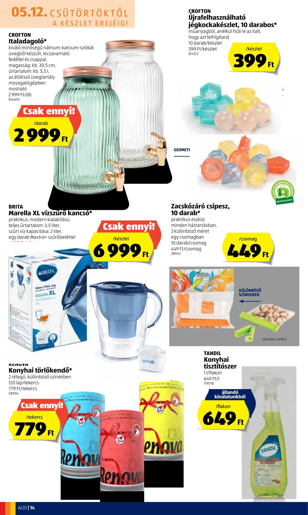 Aldi akciós újság 05.12–05.18 – 14. oldal