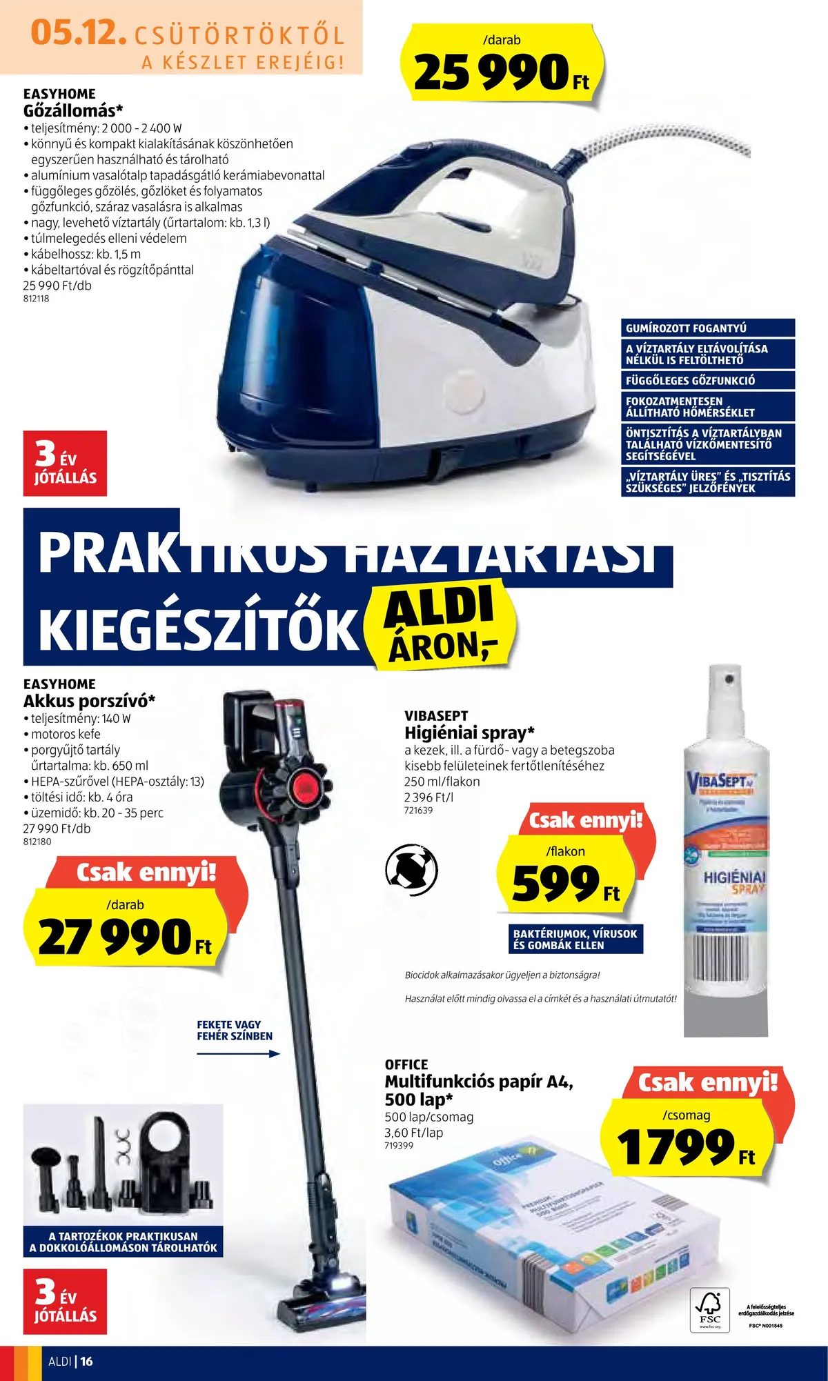 Aldi akciós újság 05.12–05.18 – 16. oldal