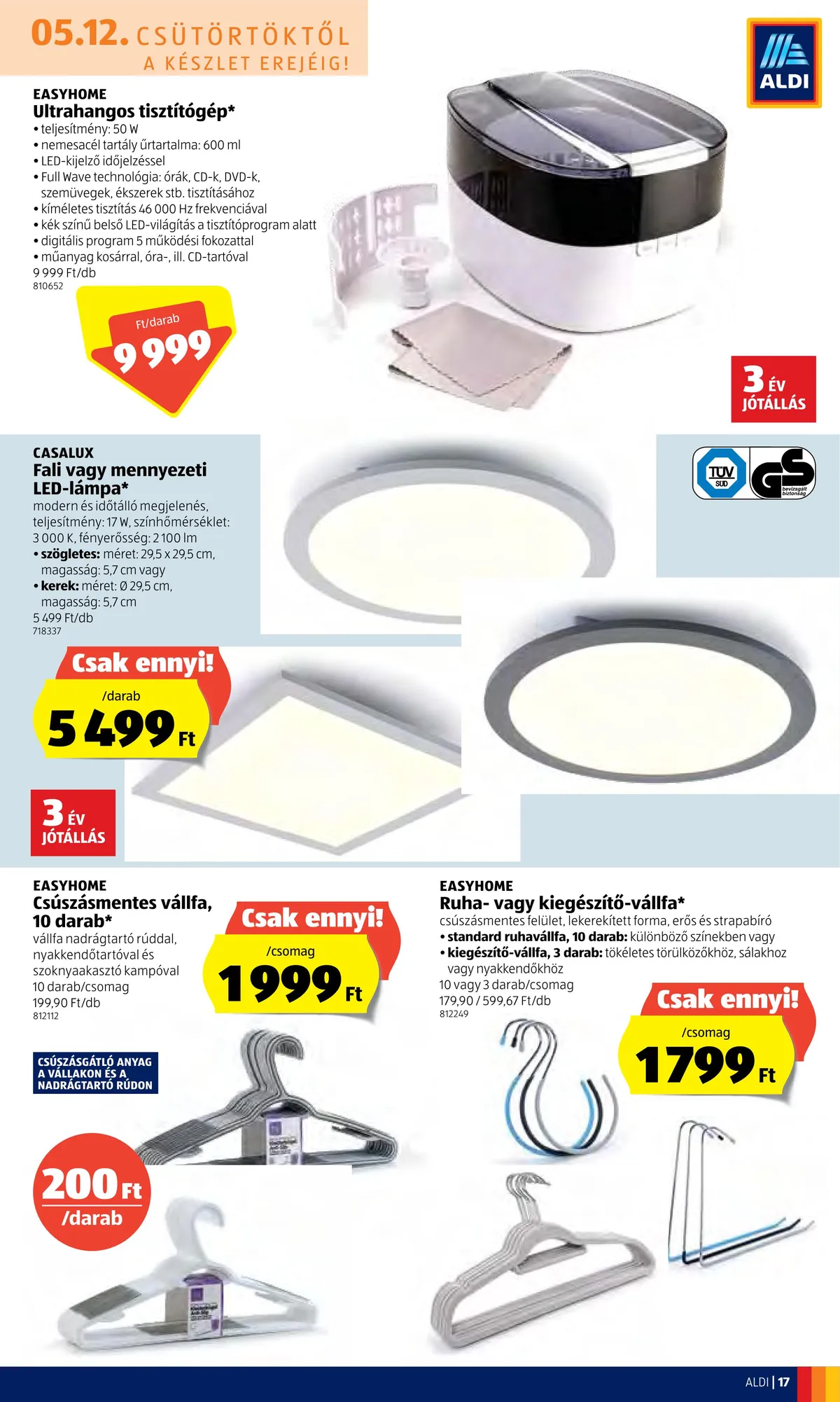 Aldi akciós újság 05.12–05.18 – 17. oldal