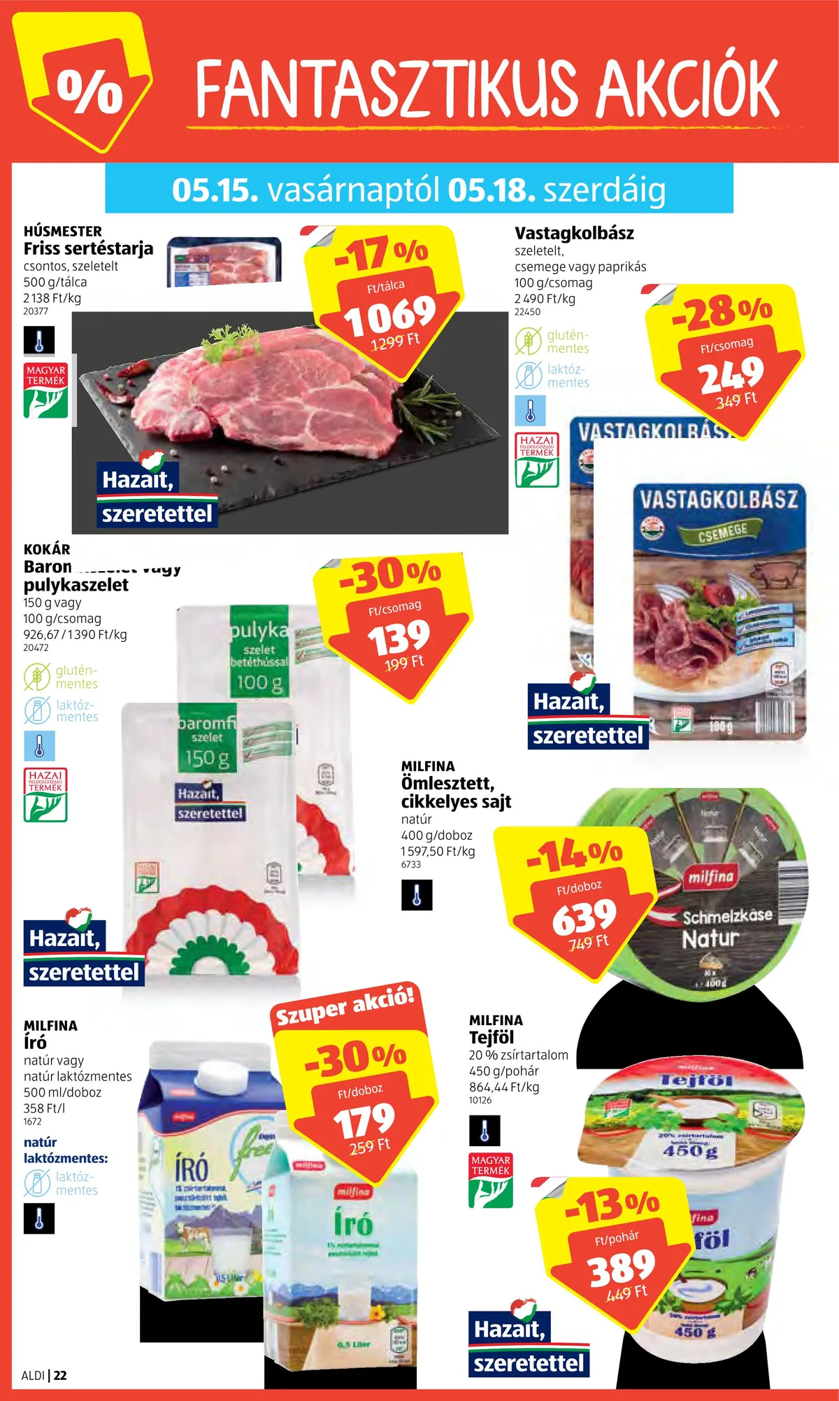 Aldi akciós újság 05.12–05.18 – 22. oldal