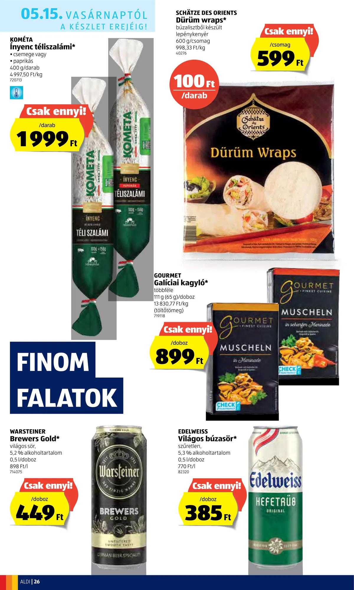 Aldi akciós újság 05.12–05.18 – 26. oldal